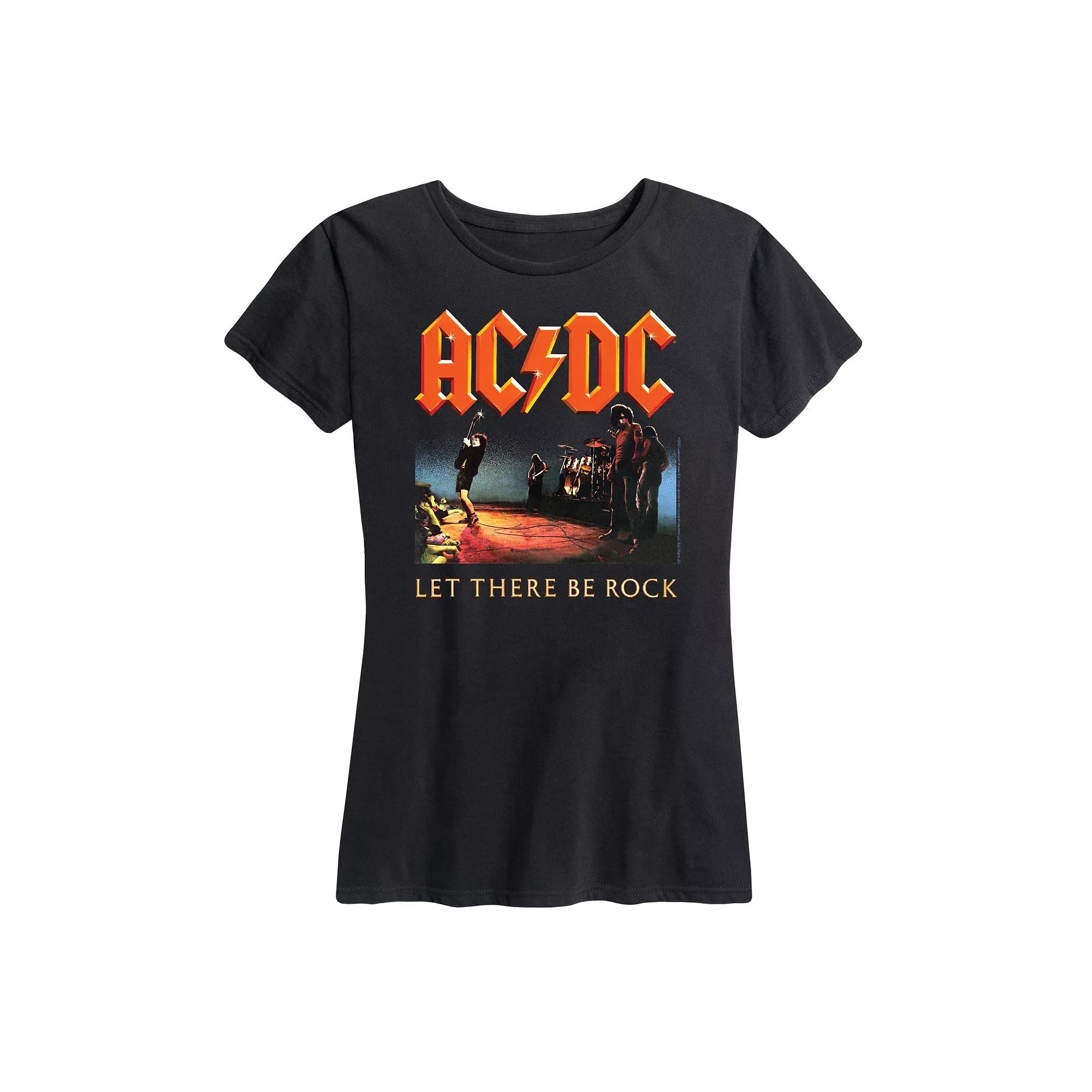 Women's ACDC Let There Be Rock Graphic Tee, Girl's,  Product Image