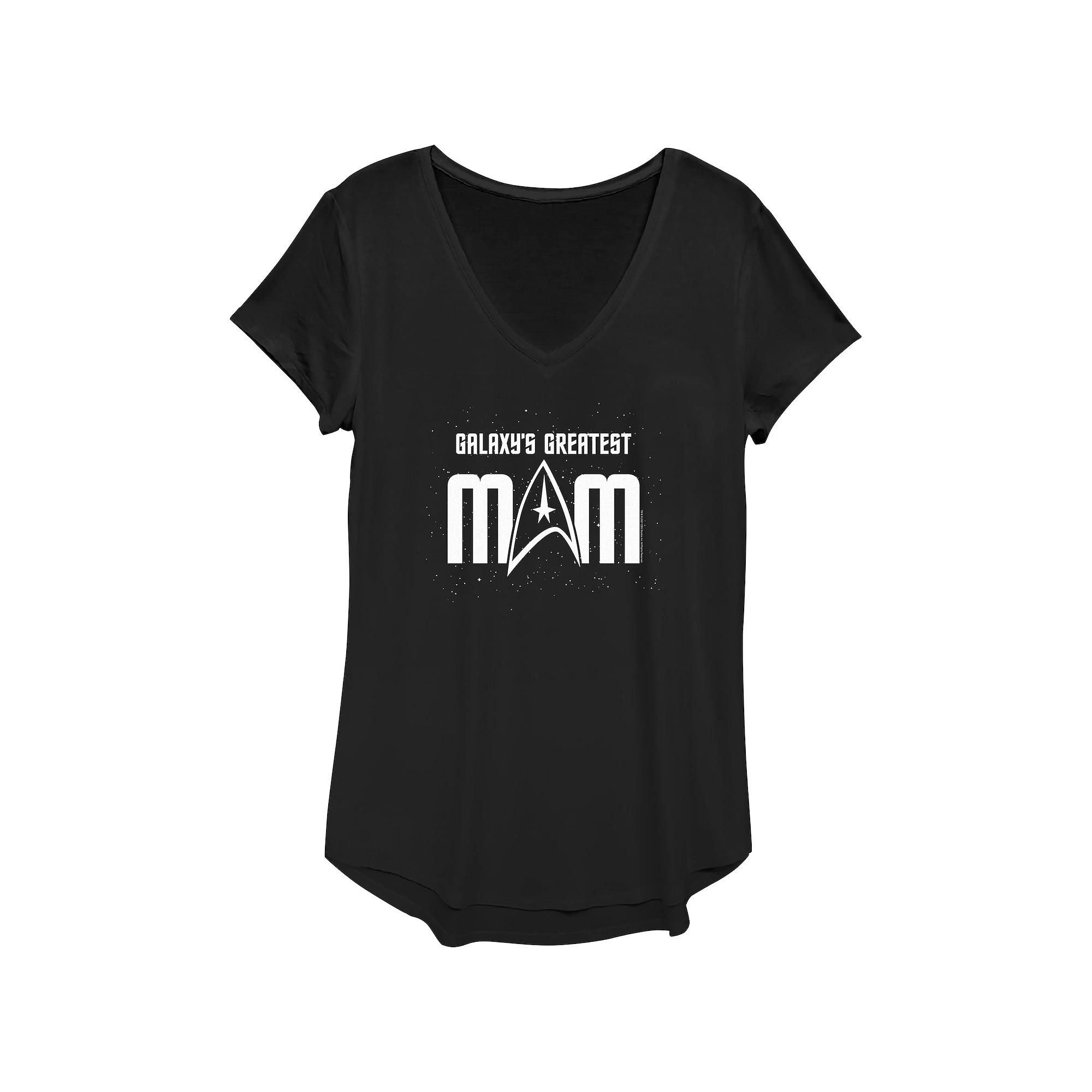 Women's Star Trek Galaxy's Greatest Mom Badge Graphic Tee,  Product Image