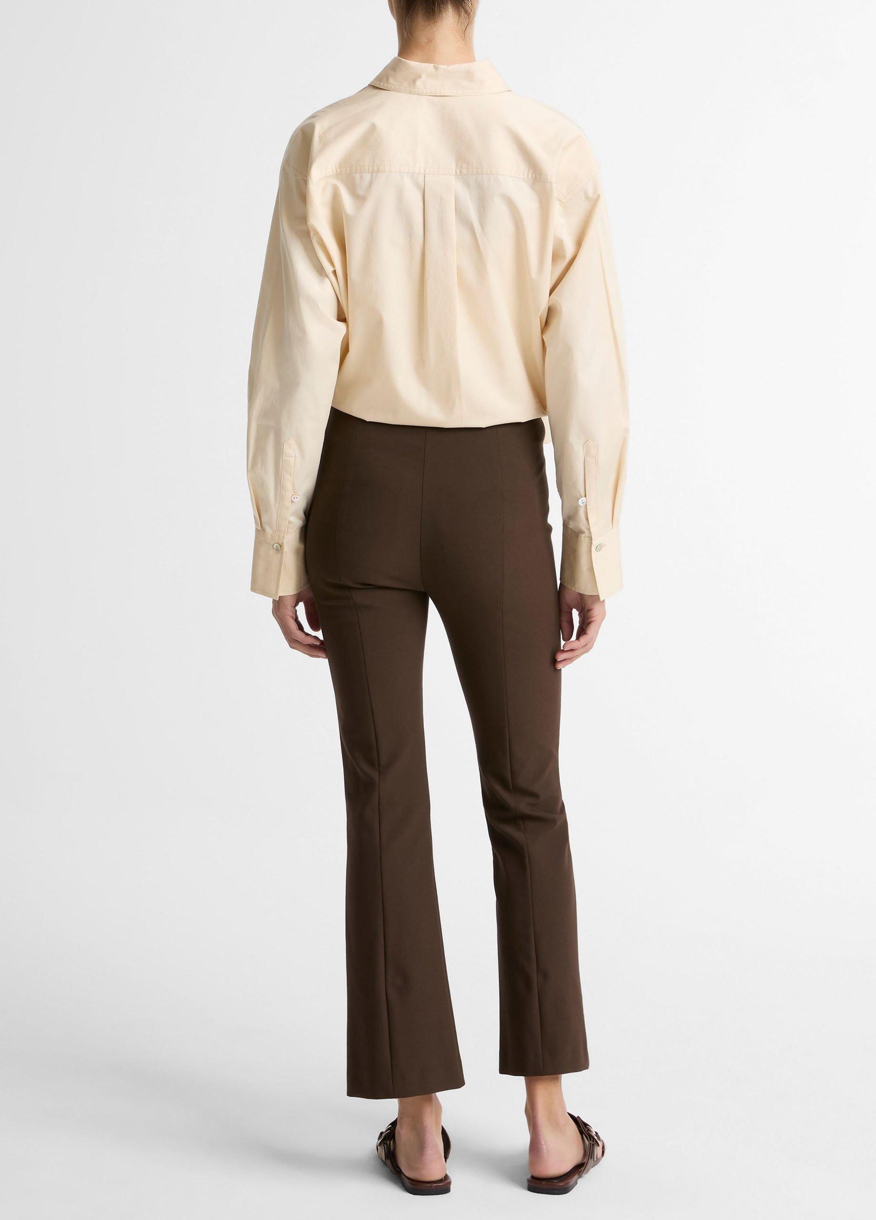 Niki Mid-Rise Pintuck Crop Flare Pant Product Image