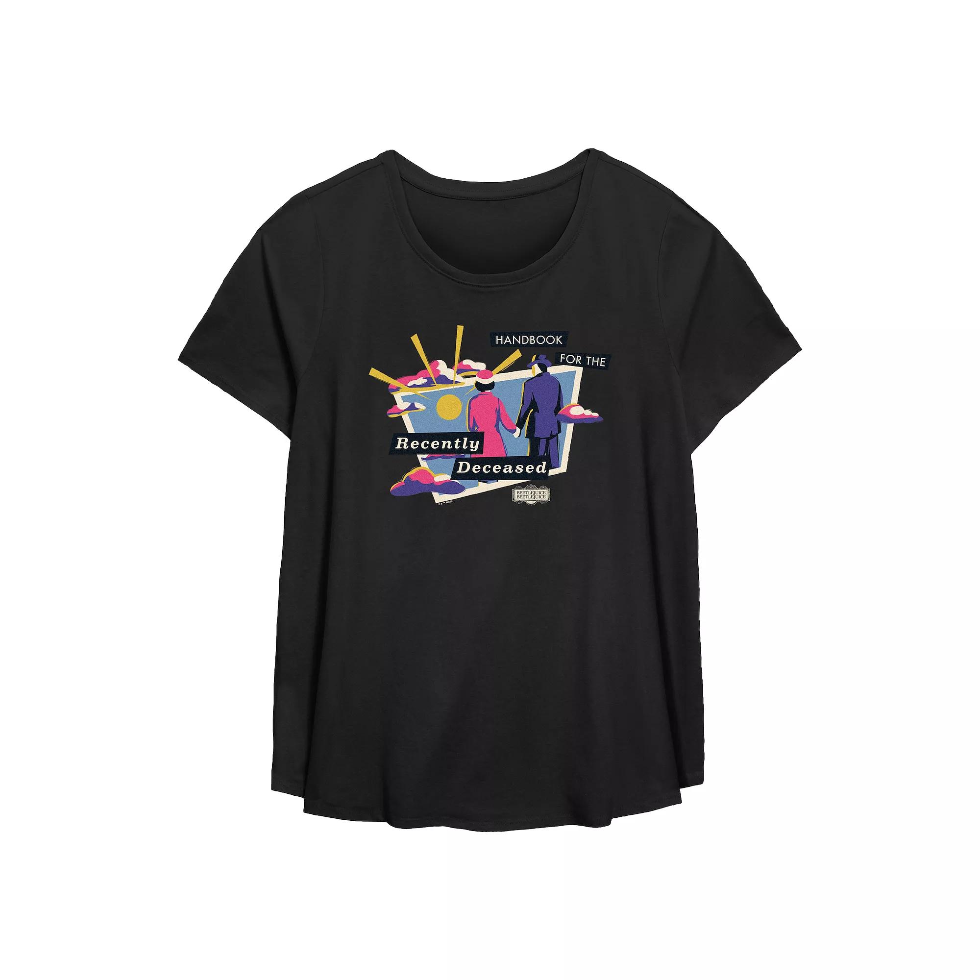 Plus Size Champagne Now Resolutions Later Flowy Graphic Tee, Women's, Size: 4XL, Black Product Image