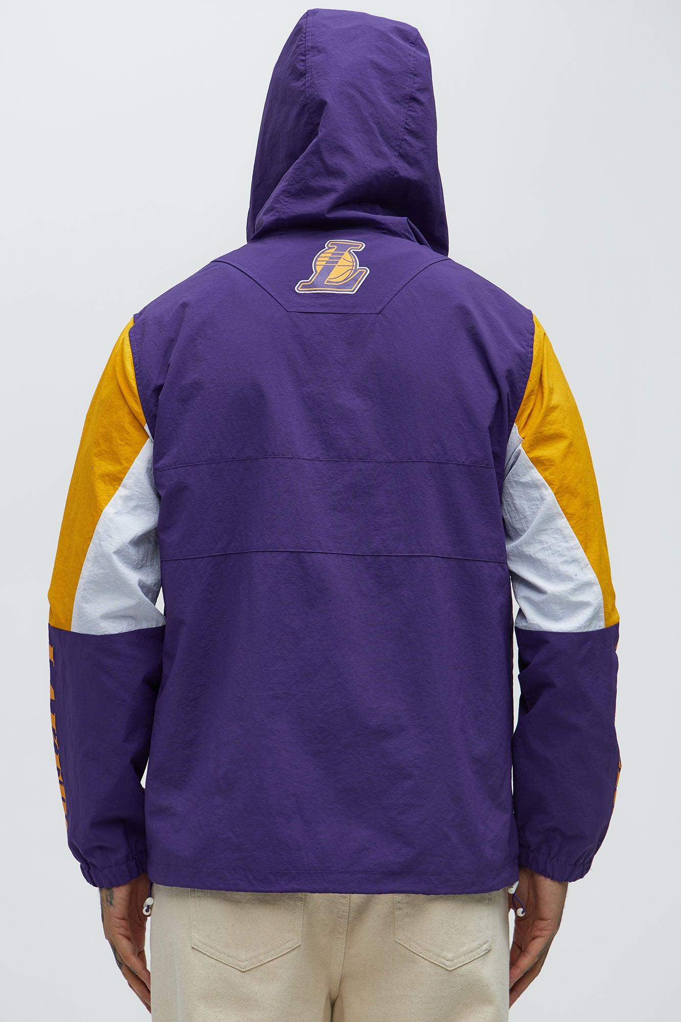 Lakers Ranger Quarter Zip Hoodie Jacket - Purple Male Product Image