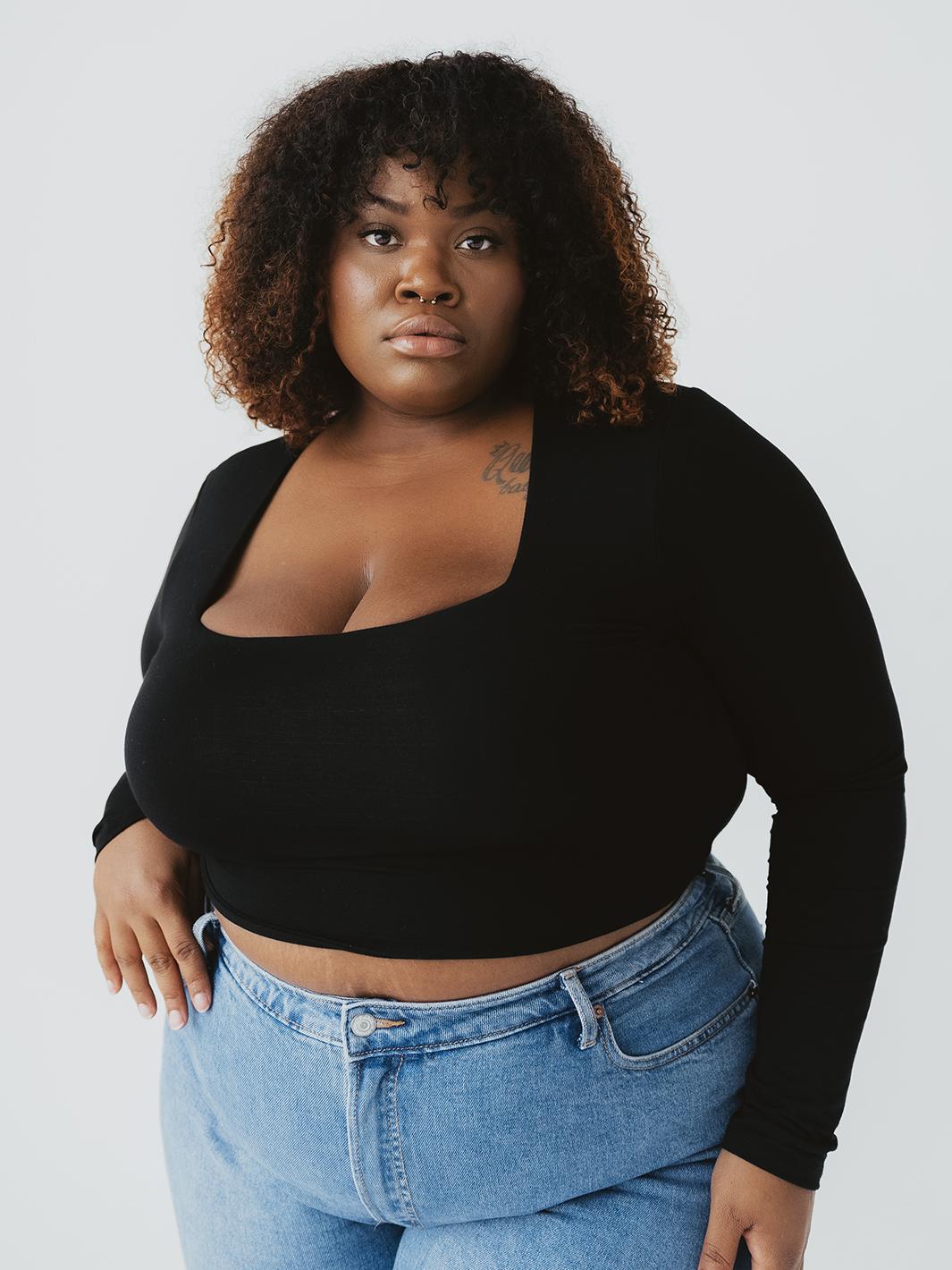 Long Sleeve Square Neck Brami Product Image