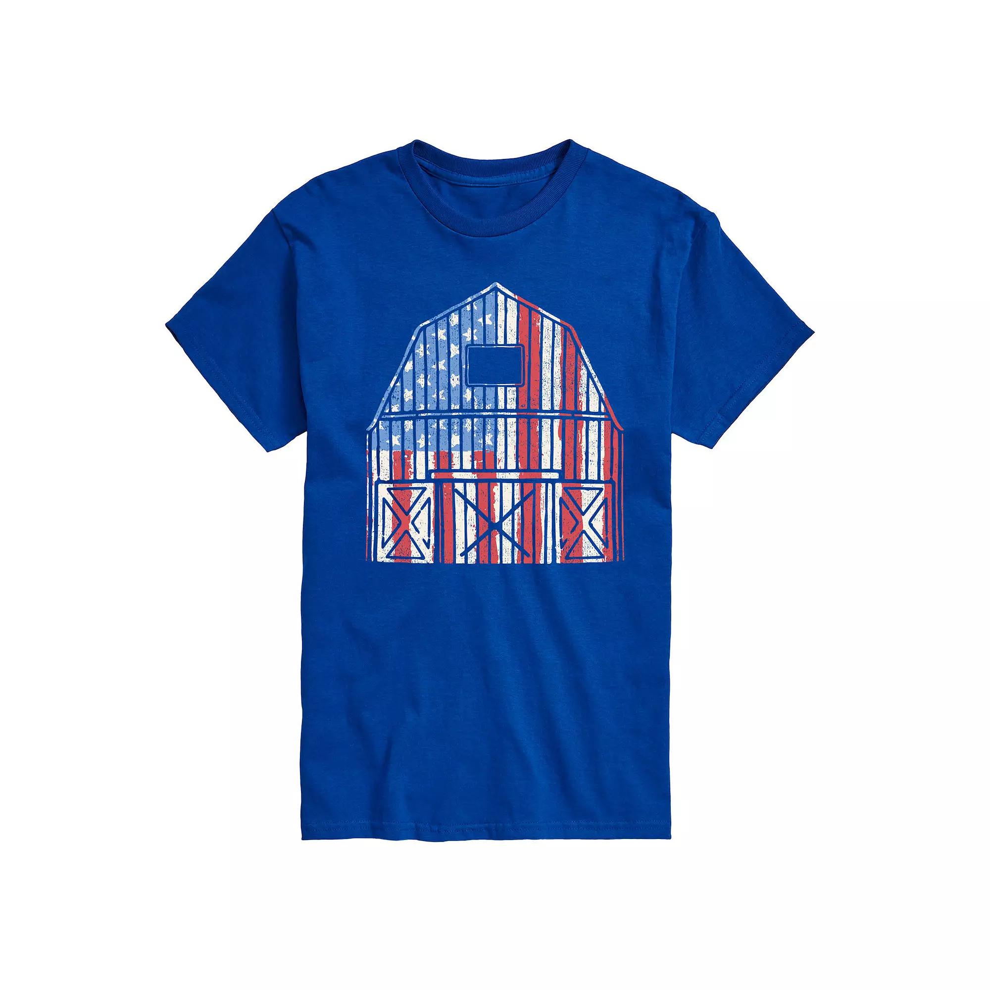 Men's USA Barn Graphic Tee.,  Product Image