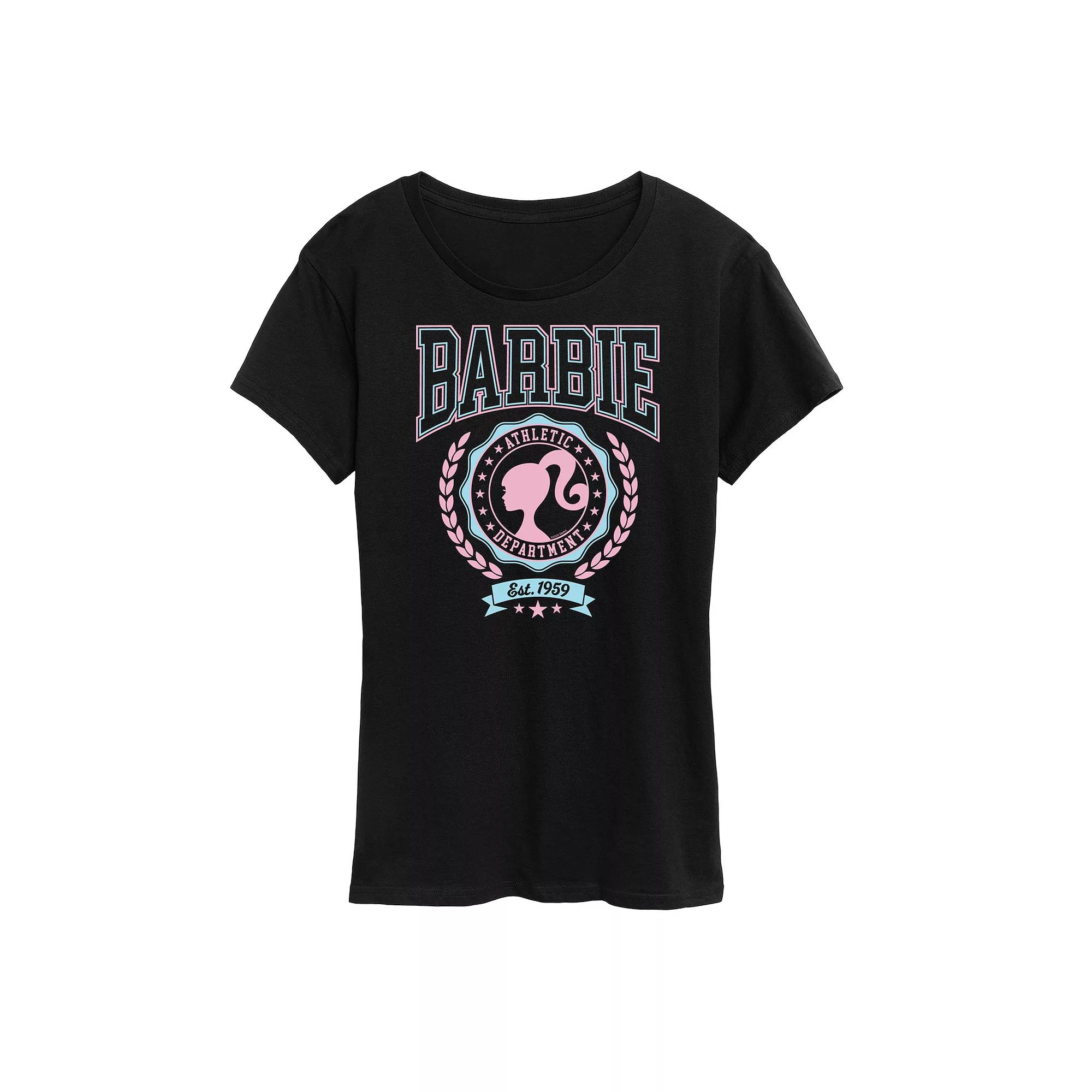 Women's Barbie® Varsity Athletic Department Graphic Tee,  Product Image