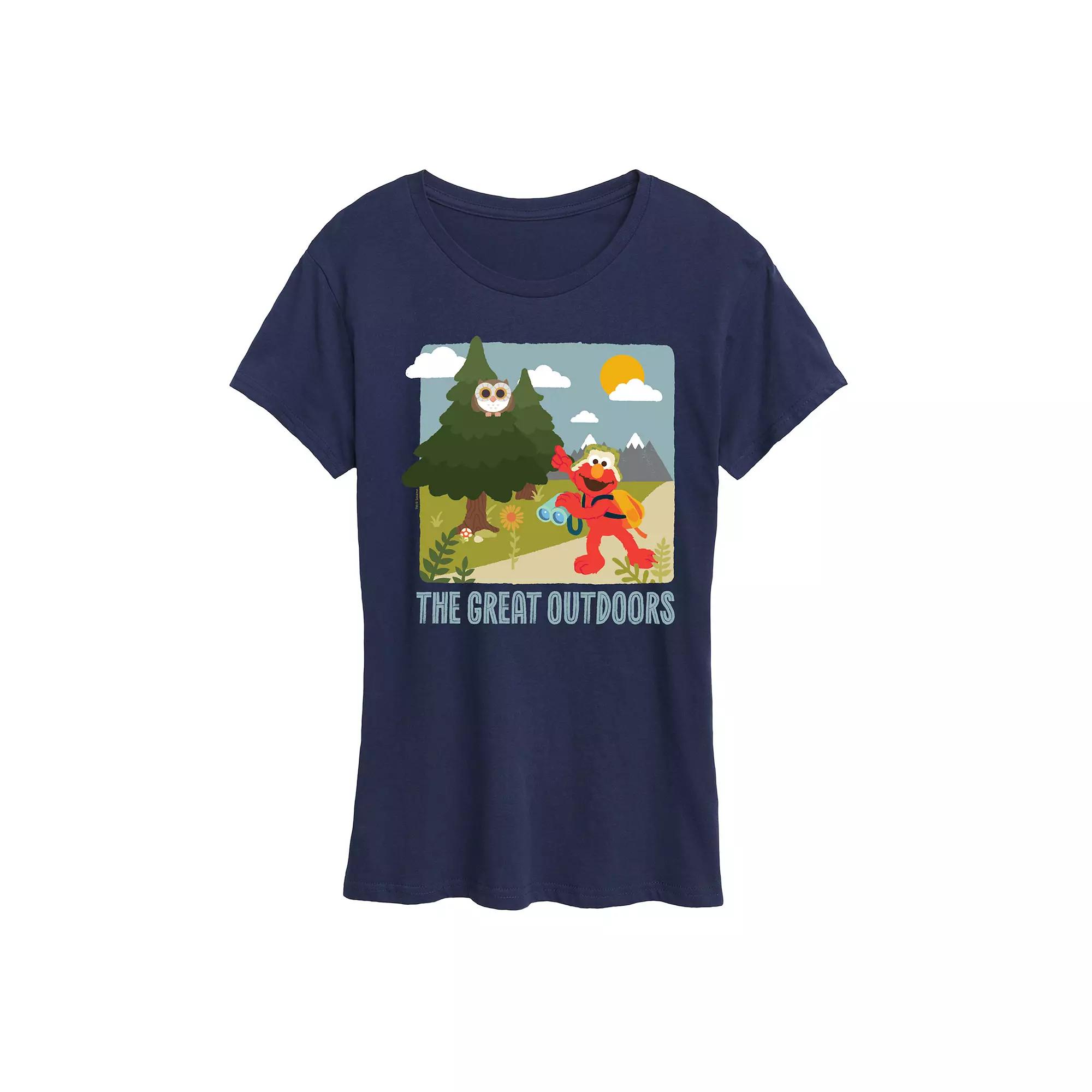 Women's Sesame Street Elmo The Great Outdoor Graphic Tee,  Product Image