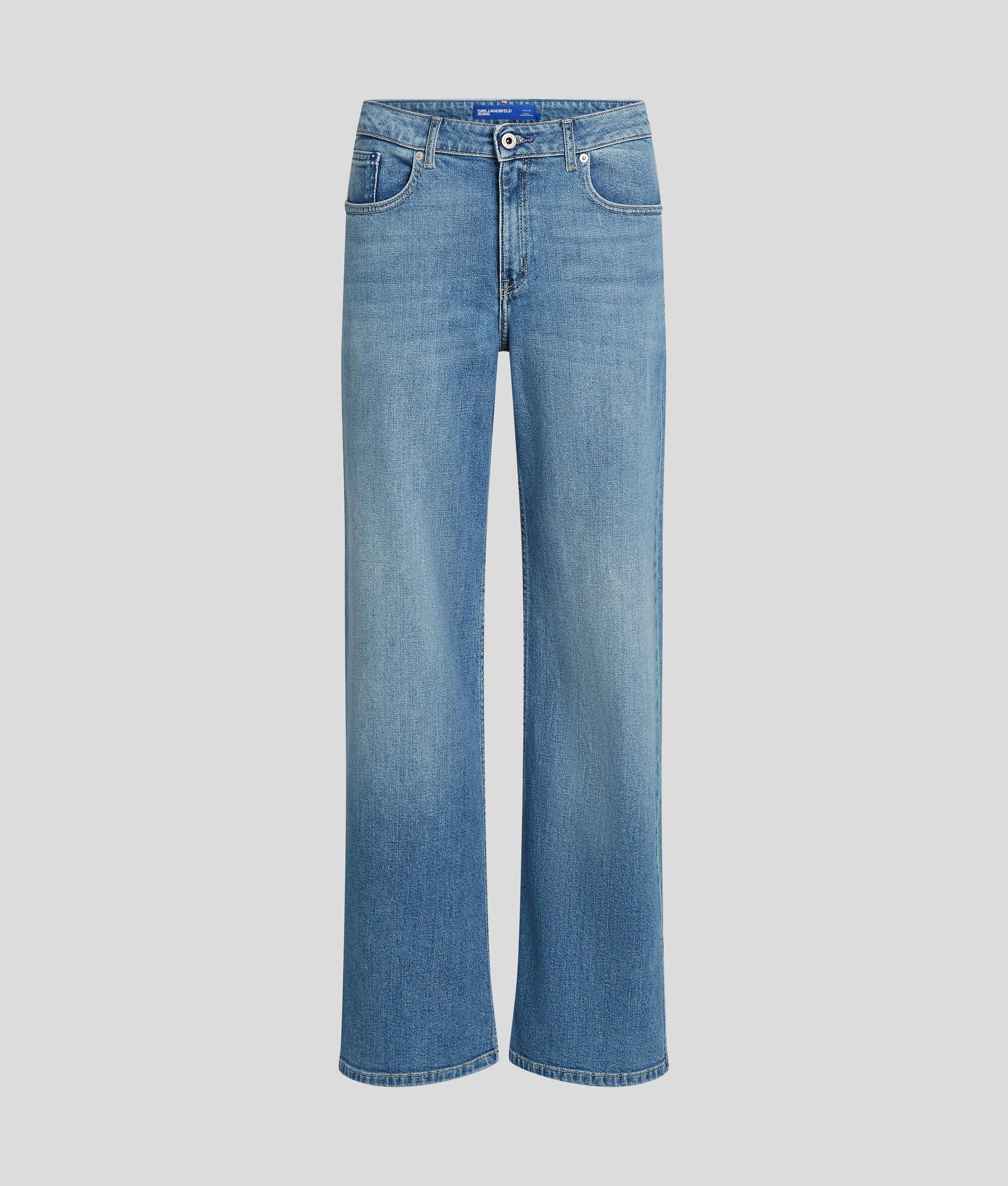 MID-RISE RELAXED JEANS WITH SPLIT HEM Product Image