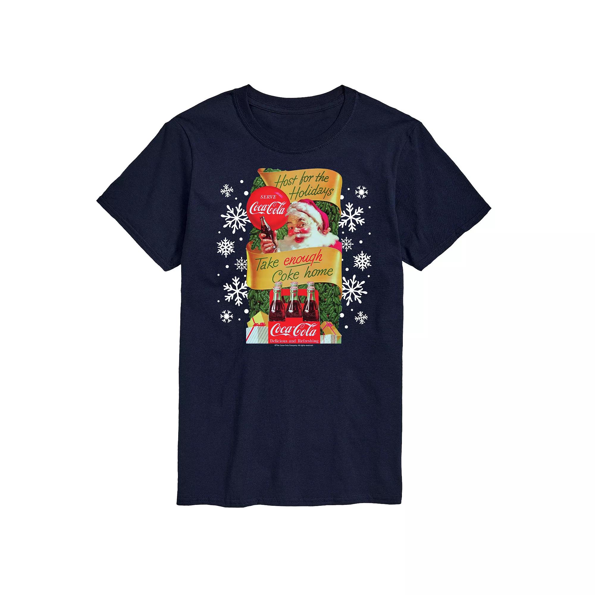Big & Tall Coca-Cola Host The Holidays Graphic Tee, Men's,  Product Image