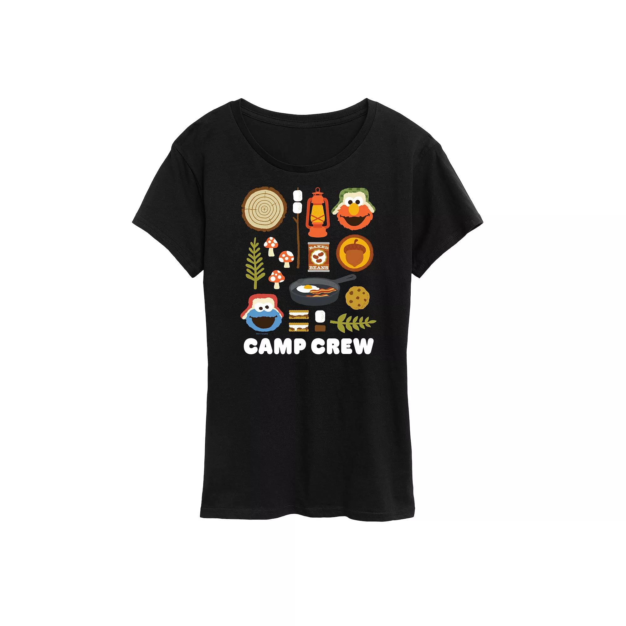 Women's Sesame Street Camp Crew Graphic Tee,  Product Image