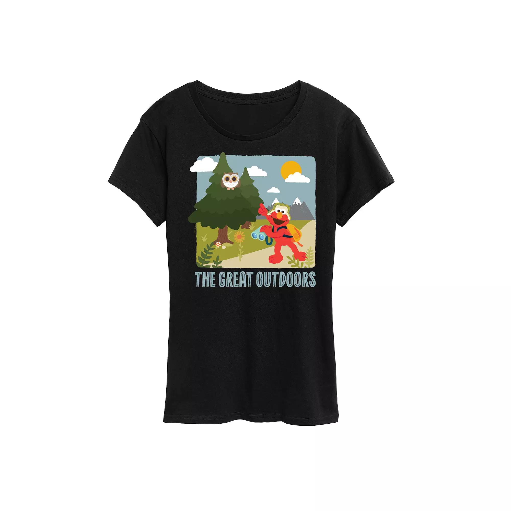Women's Sesame Street Elmo The Great Outdoor Graphic Tee,  Product Image