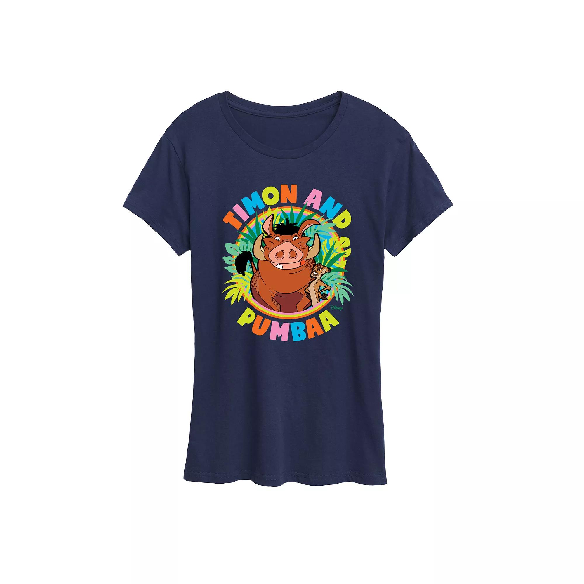 Disney's Lion King Timon & Pumbaa Women's Graphic Tee,  Product Image