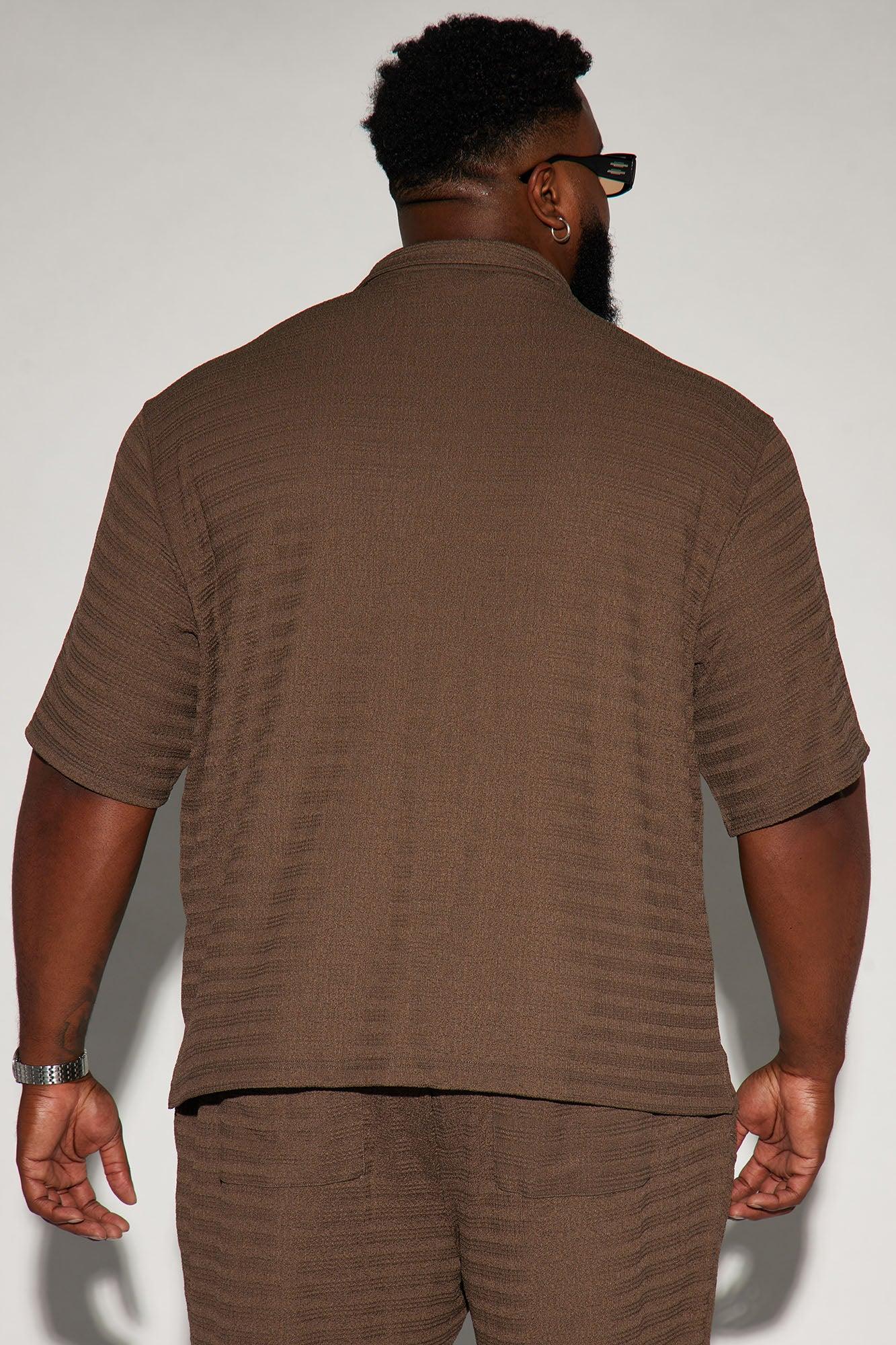 Boca Button Up Shirt - Brown Product Image