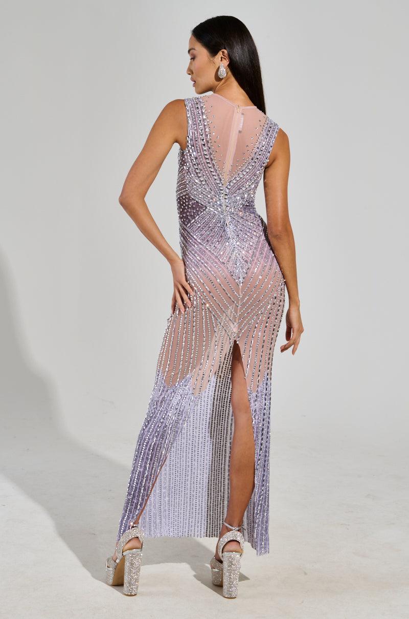 THE MAIN EVENT RHINESTONE MAXI DRESS Product Image