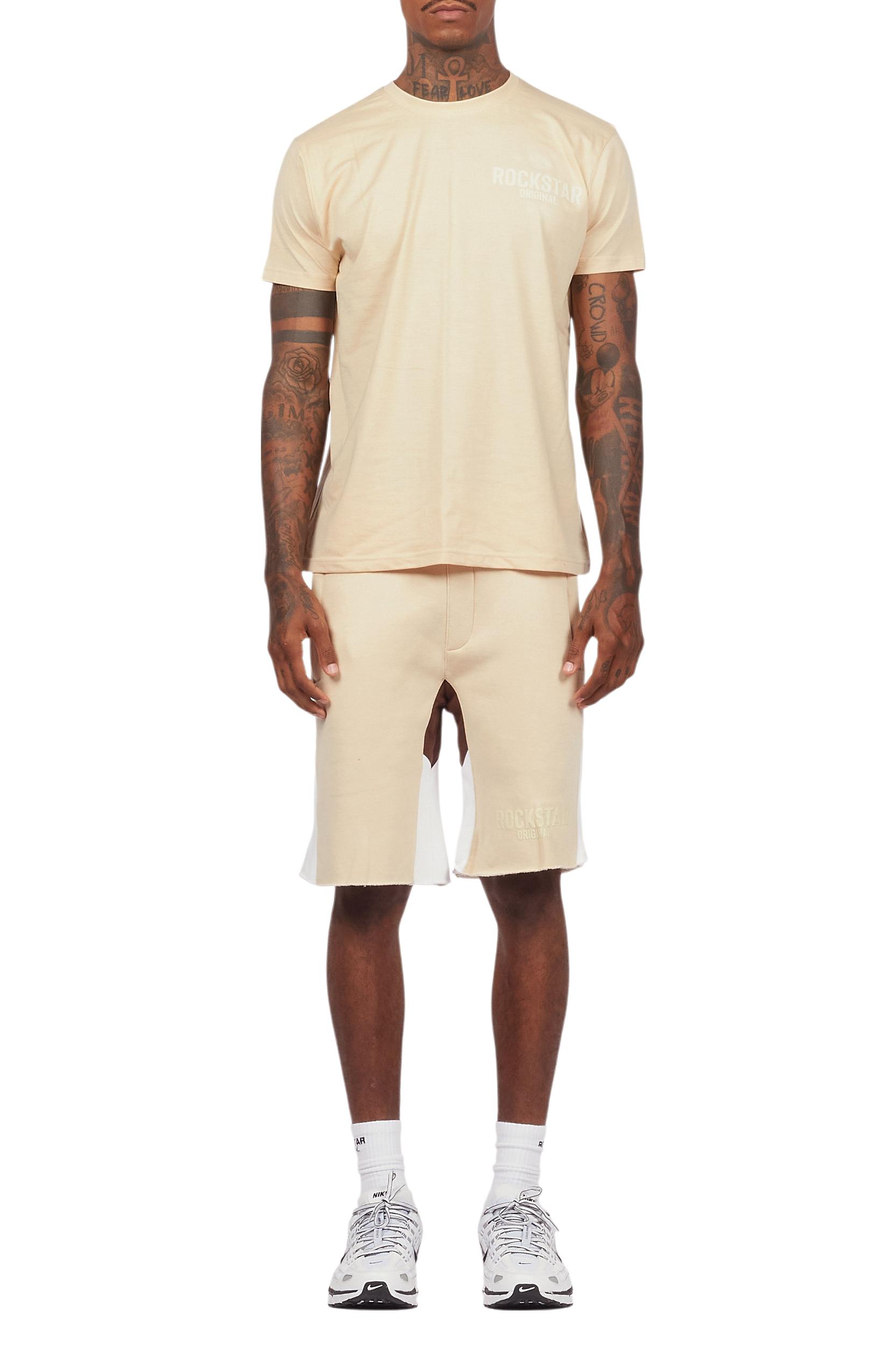 Sana Beige Relaxed T-Shirt/Short Set Male Product Image