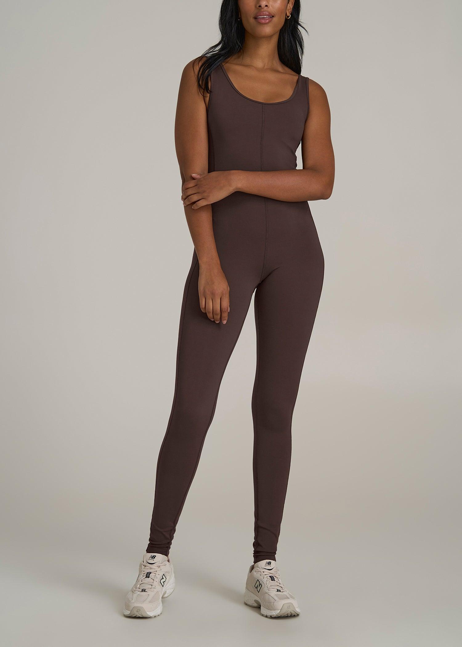 Balance Scoop Neck Jumpsuit for Tall Women in Espresso Female Product Image