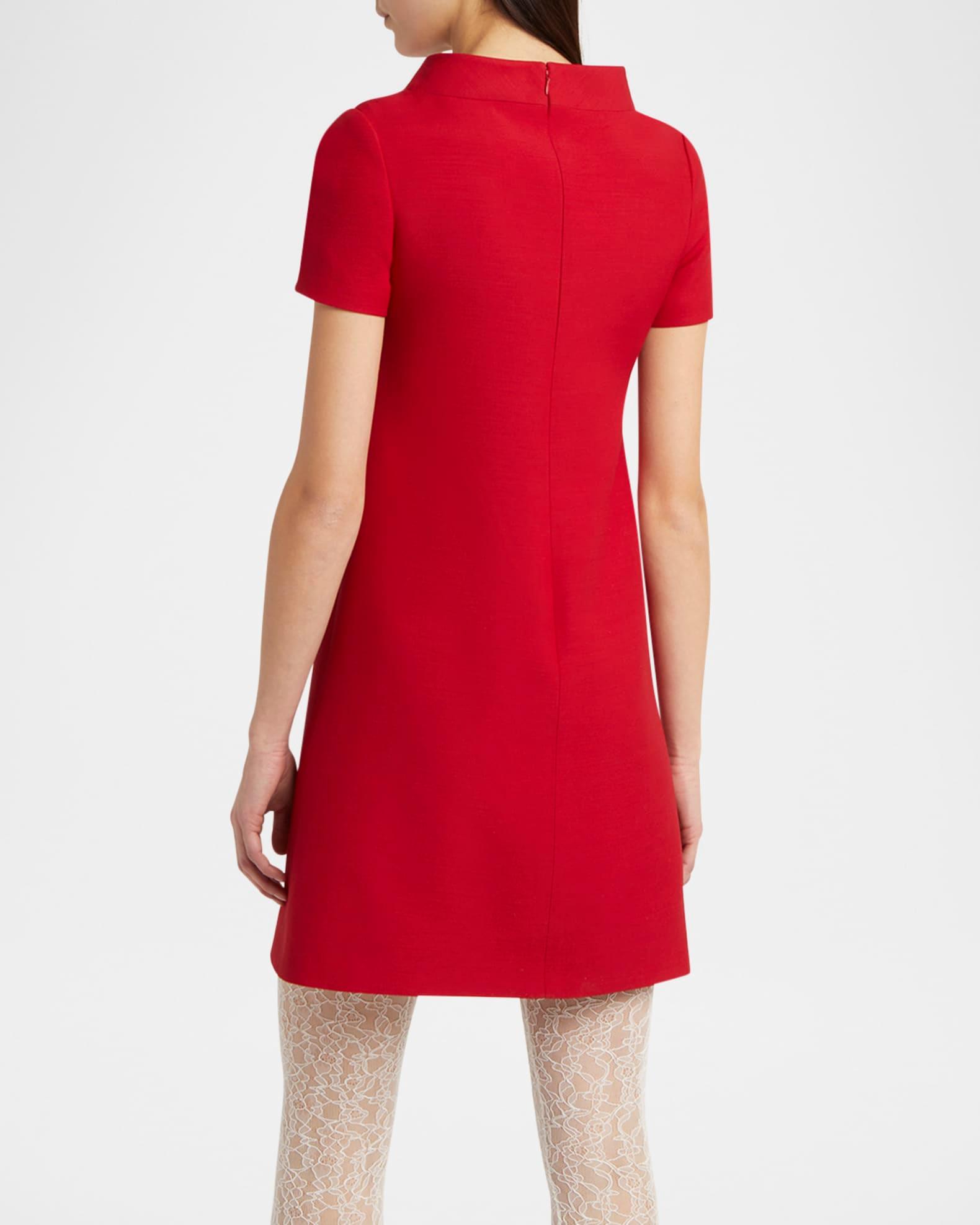 Crepe Couture Crystal Heart Mini Dress Product Image