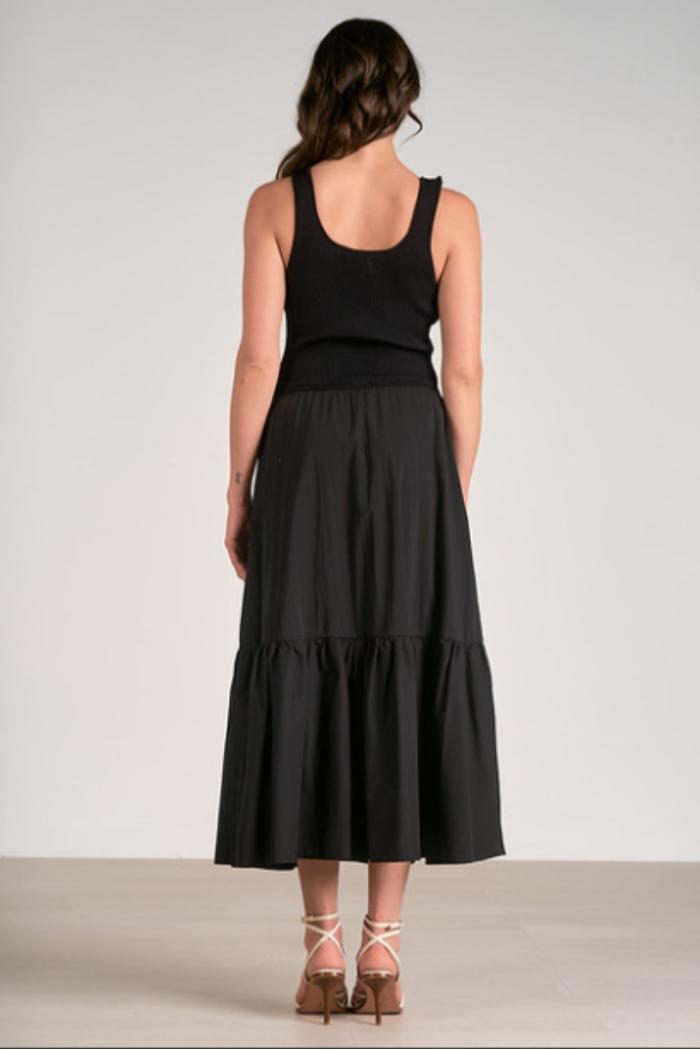 MIXED MEDIA MAXI DRESS Product Image