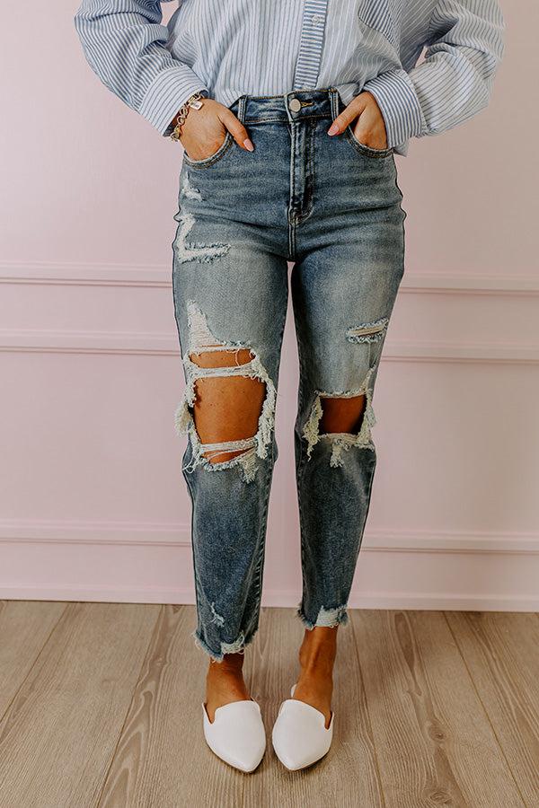 Risen The Maya High Waist Distressed Jean Product Image