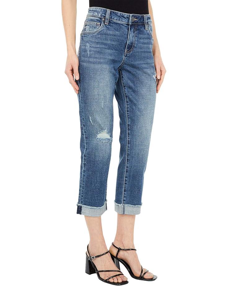 Amy Crop Straight Leg Roll Up With Raw Hem Product Image