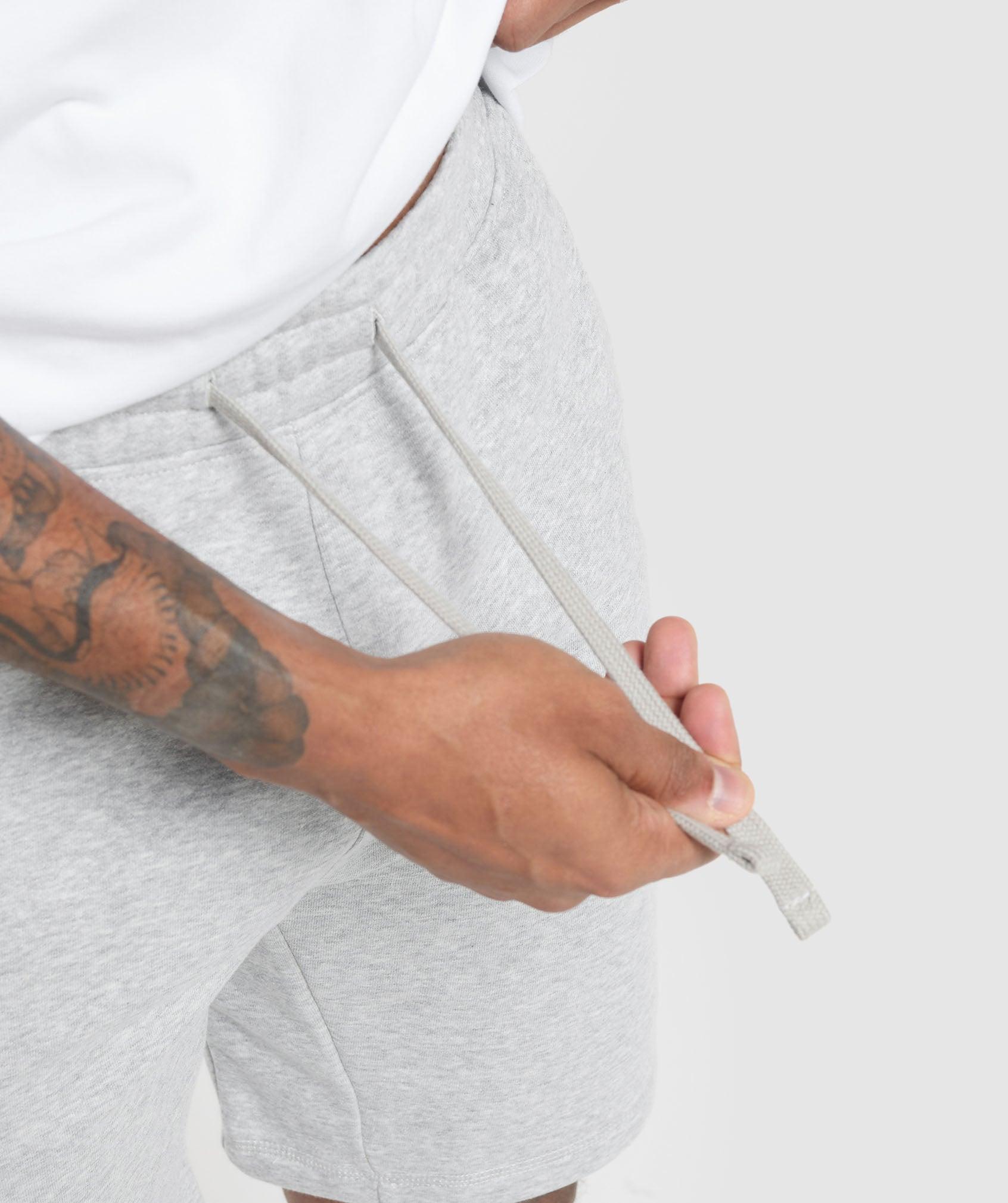 Gymshark Crest 9" Shorts - Light Grey Marl Male Product Image