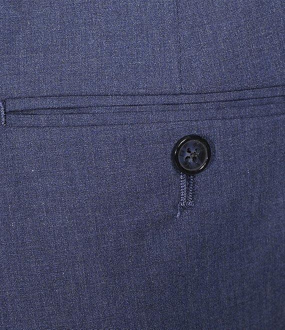 Hart Schaffner Marx New York Modern Fit Stretch Flat Front Solid Dress Pants Product Image