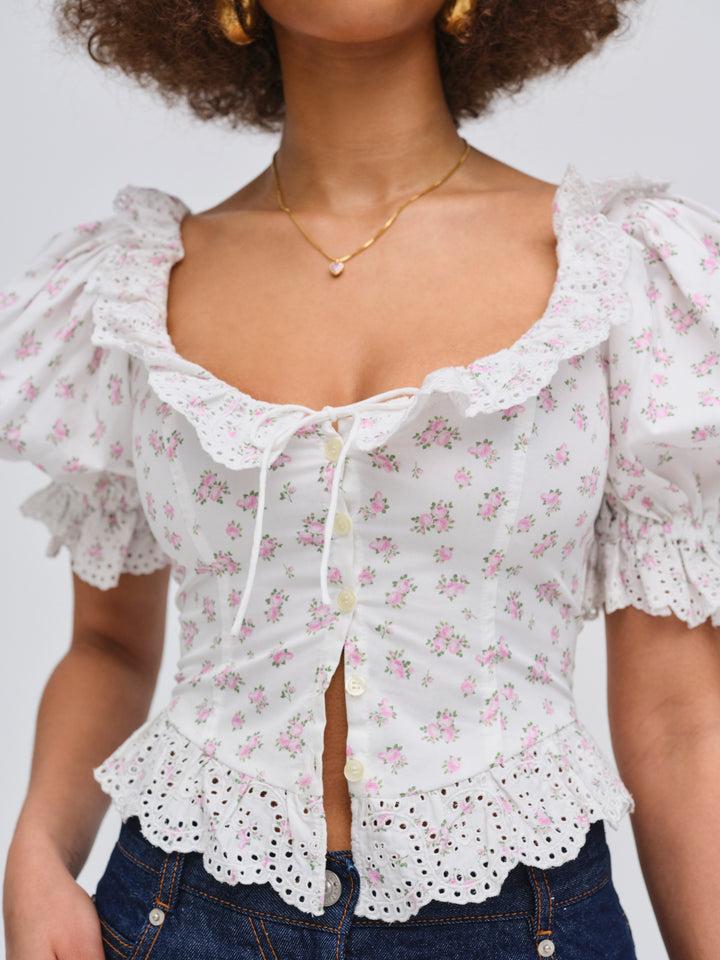 Noam Corset Top — Cream Product Image