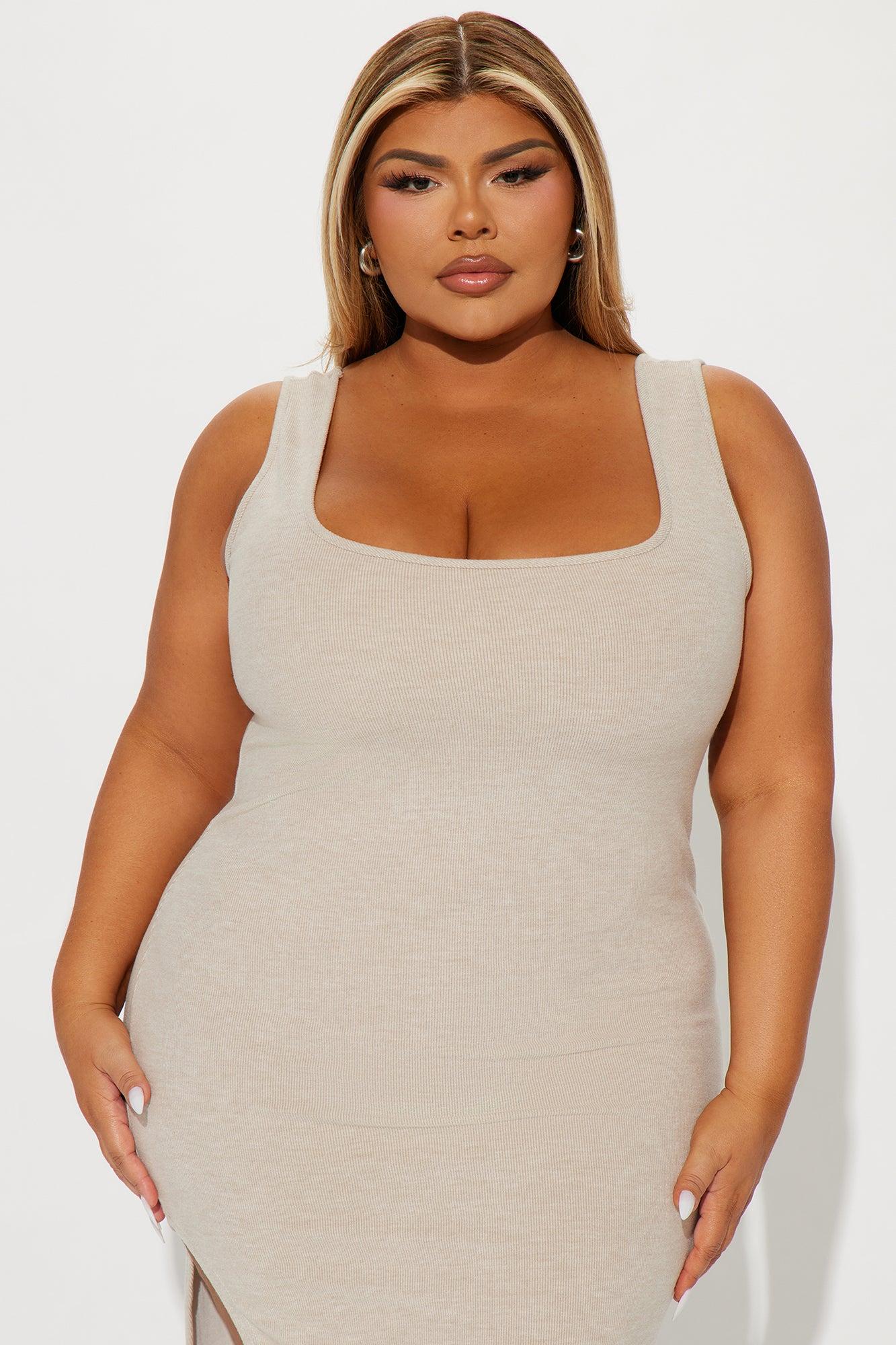 Cloud Nine Midi Dress Set - Taupe Product Image