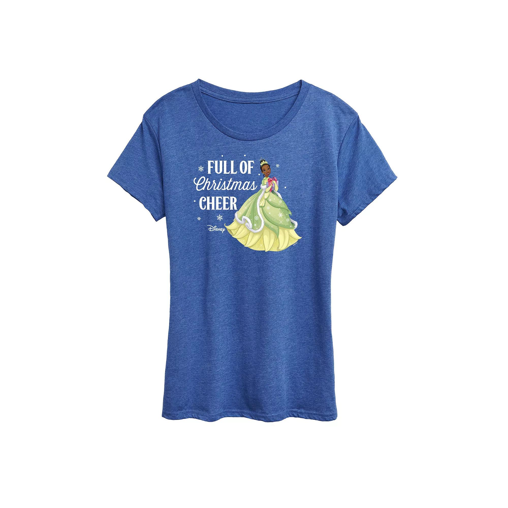 Disney Princess Tiana Women's "Full Of Christmas Cheer" Graphic Tee, Girl's,  Product Image