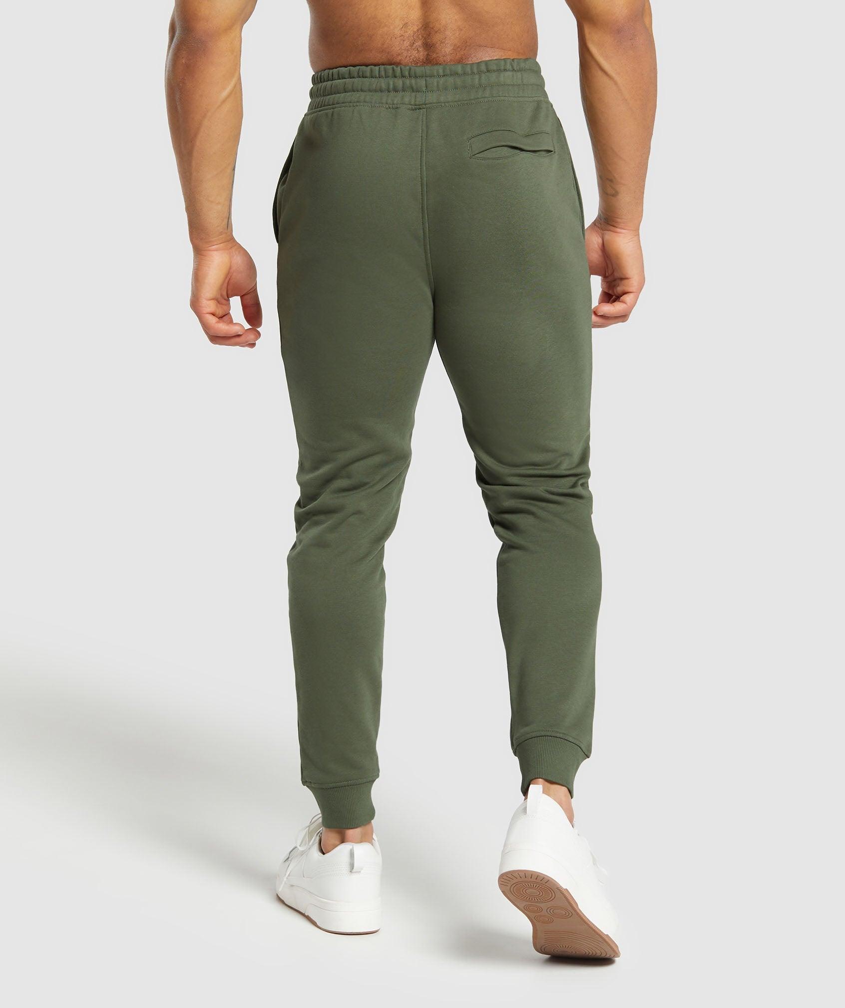 Gymshark Crest Joggers - Core Olive Male Product Image