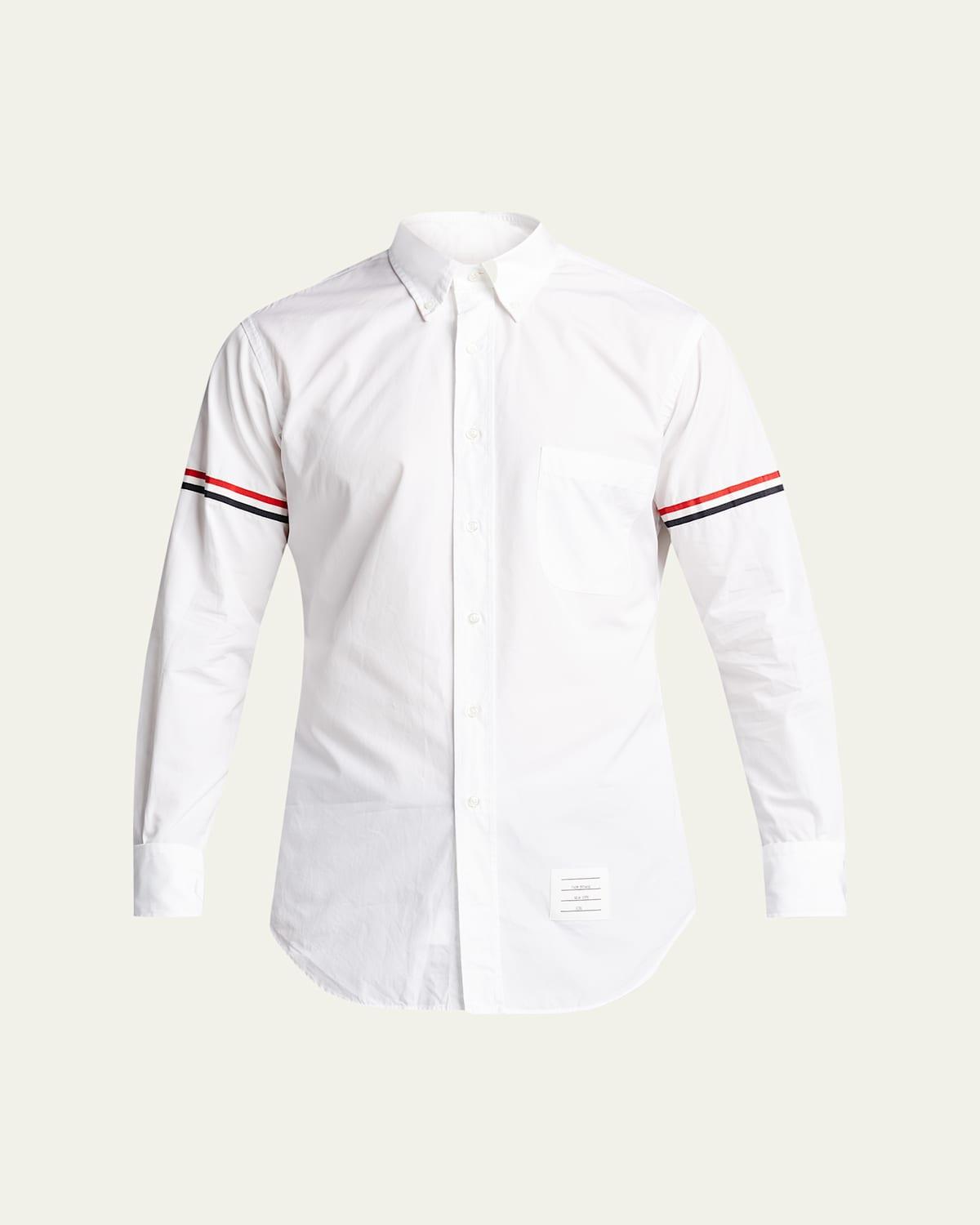 Mens Classic Oxford Sport Shirt w/ Arm Bands Product Image