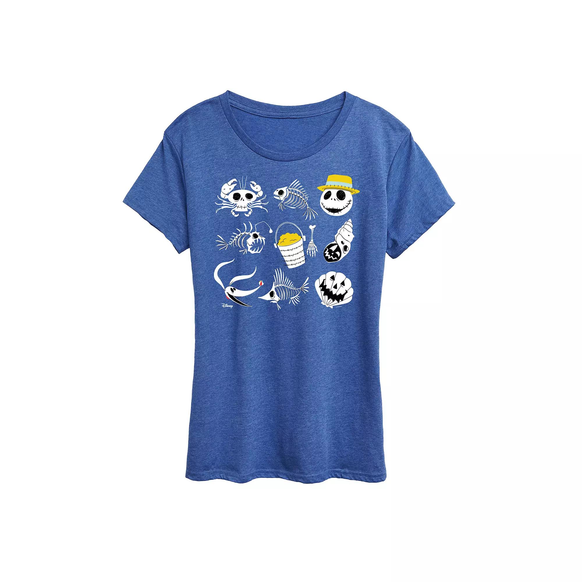Disney's Nightmare Before Christmas Women's Beach Graphic Tee,  Product Image