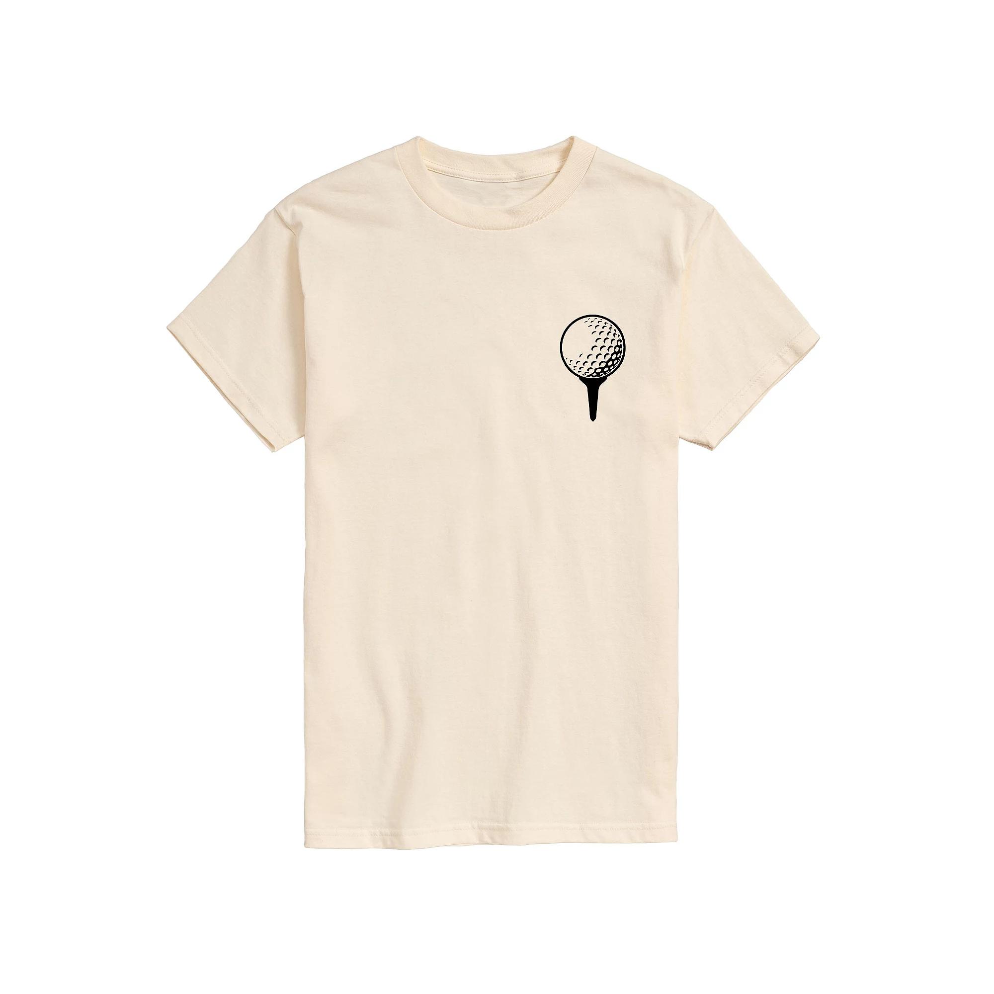 Men's Golf Ball on Tee Graphic Tee,  Product Image