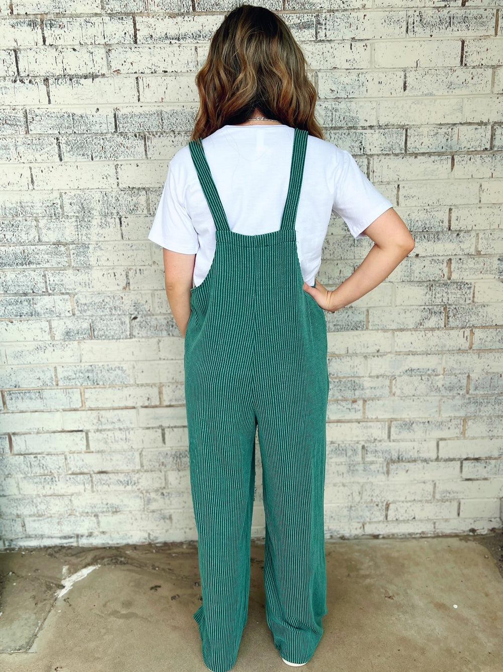 Sleeveless Ribbed Jumpsuit - 2 Colors* Product Image