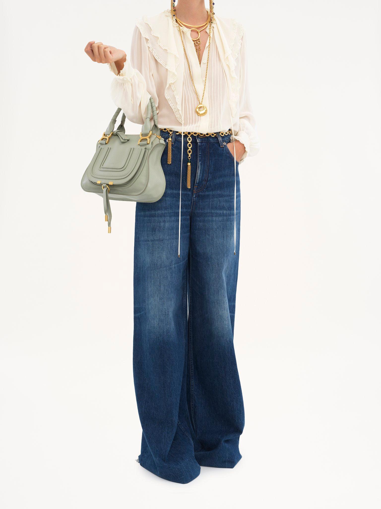 Small Marcie bag in grained leather Product Image