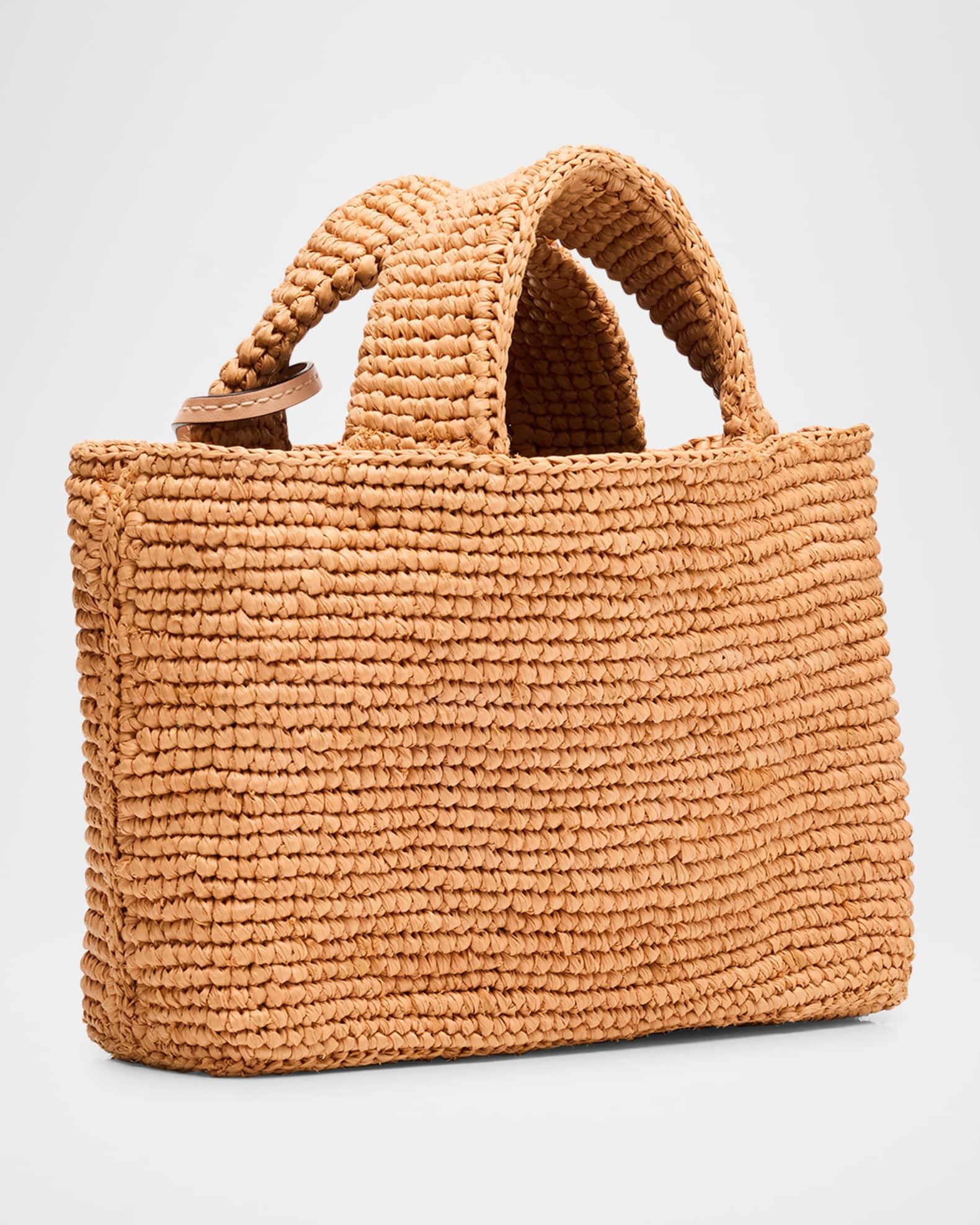 Sunset Mini Raffia Top-Handle Bag Product Image