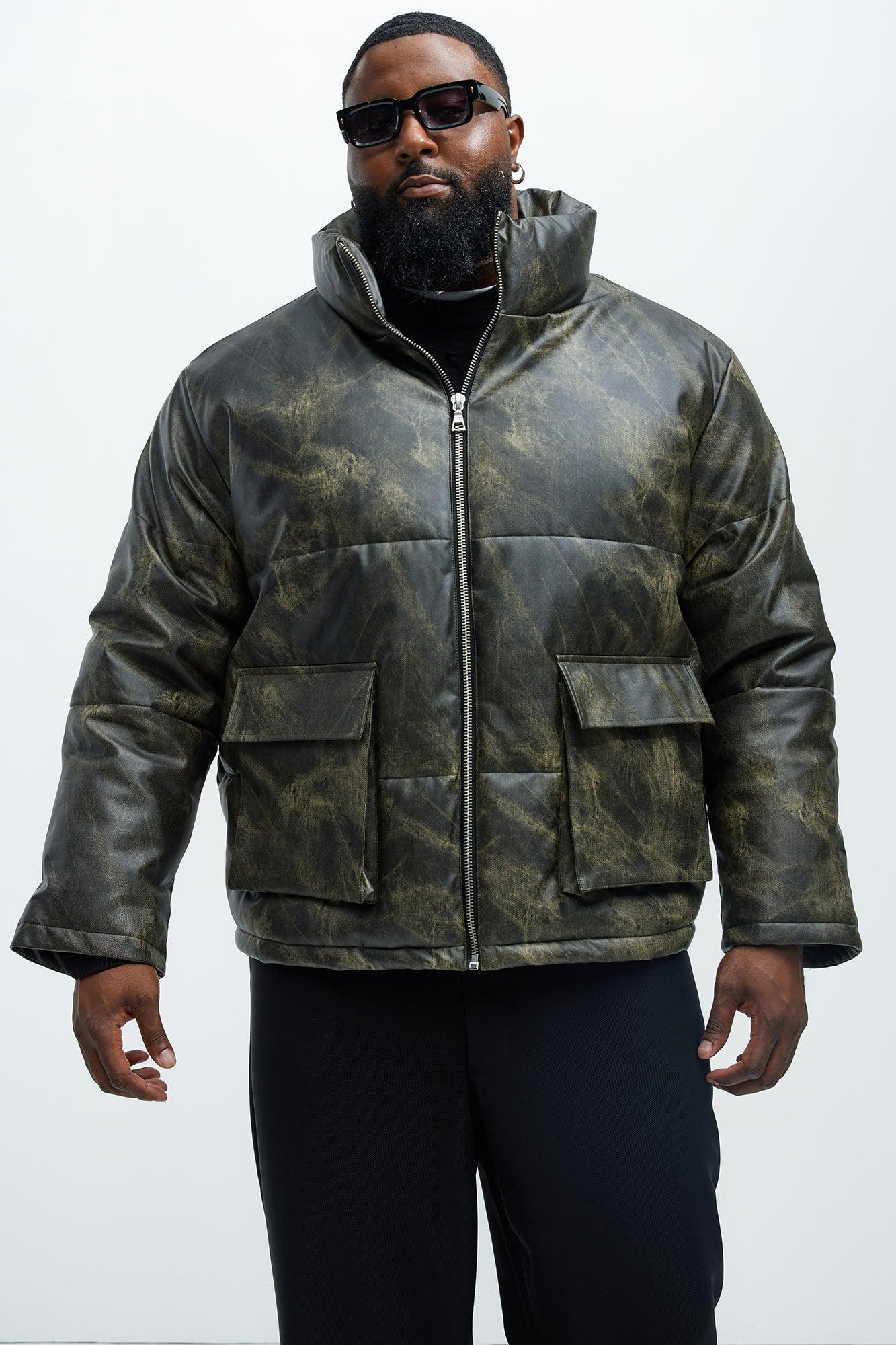 Cyclone Puffer Jacket - Olive Male Product Image