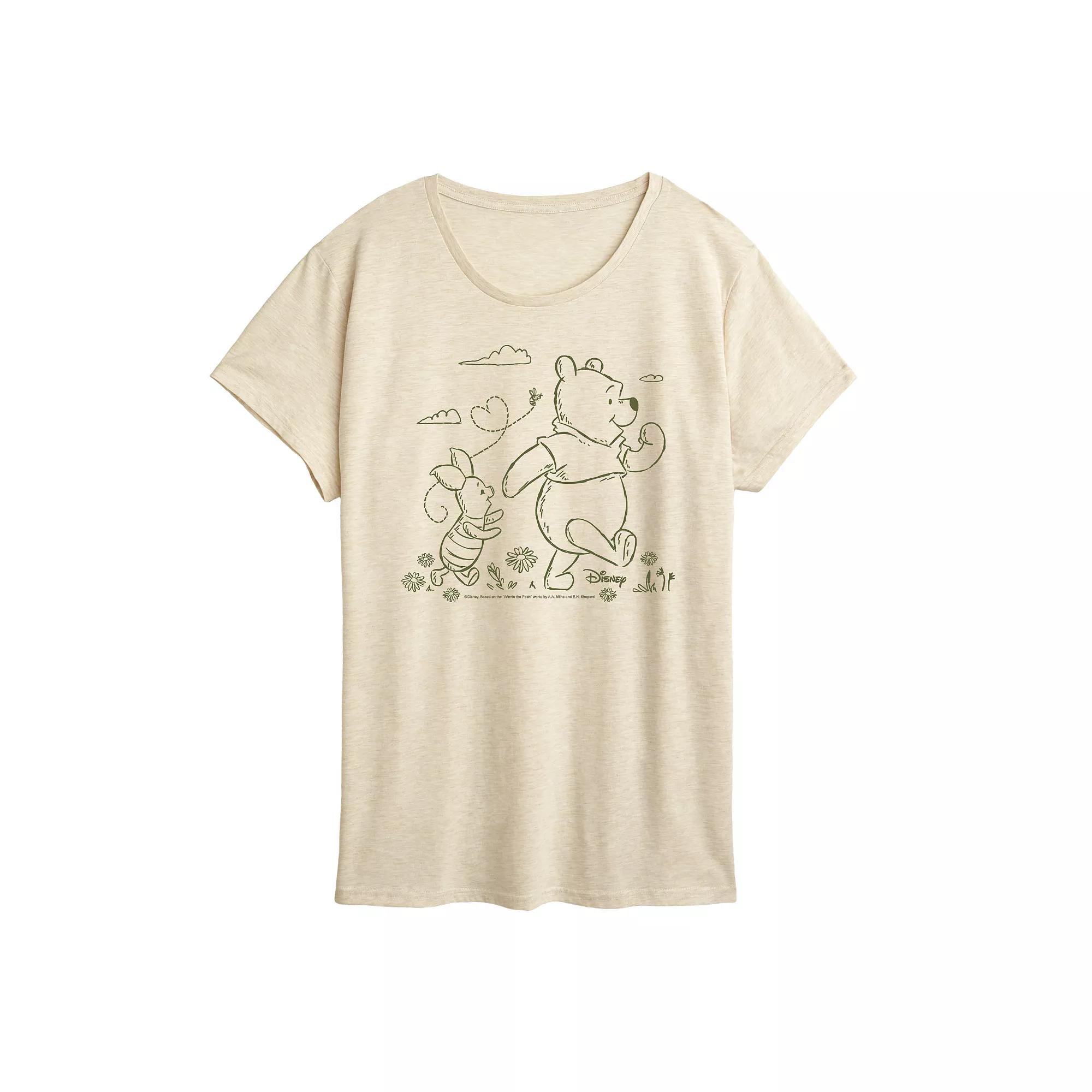 Disney's Winnie The Pooh Women's Stroll Graphic Tee,  Product Image