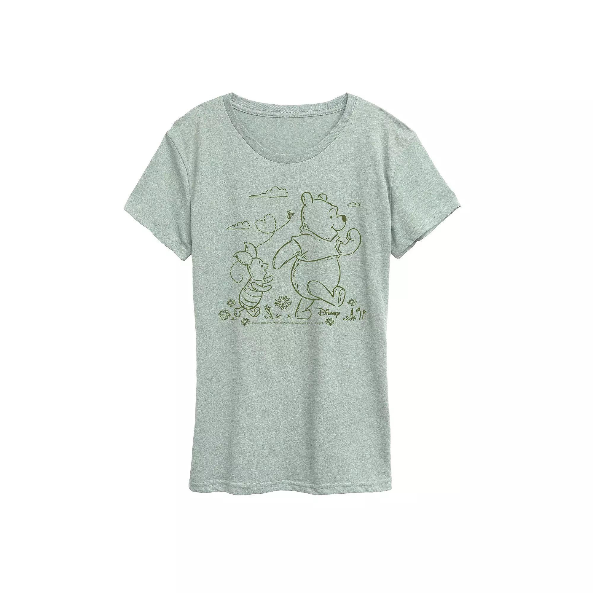 Disney's Winnie The Pooh Women's Stroll Graphic Tee,  Product Image