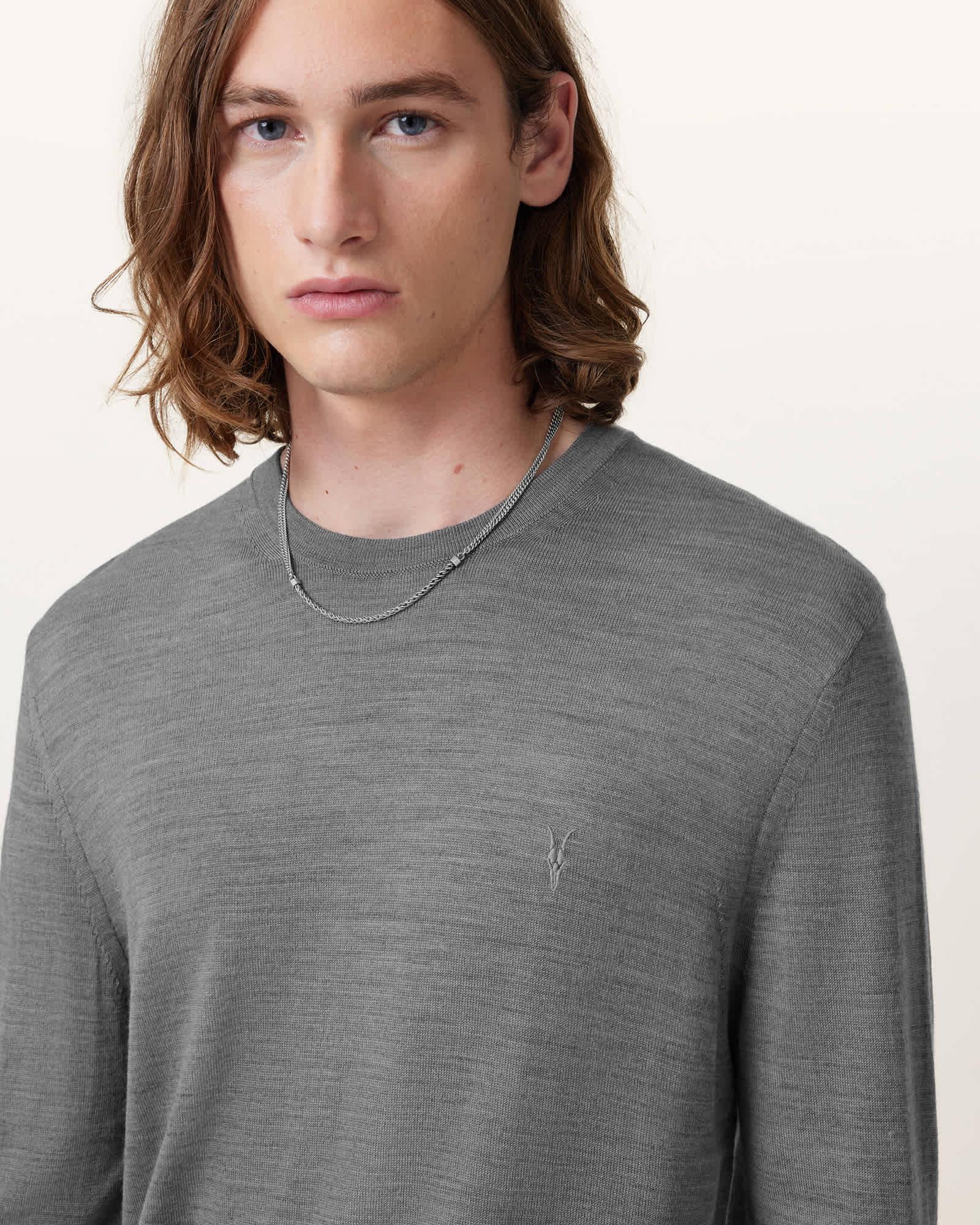 Mode Merino Crew Neck Ramskull Sweater Product Image