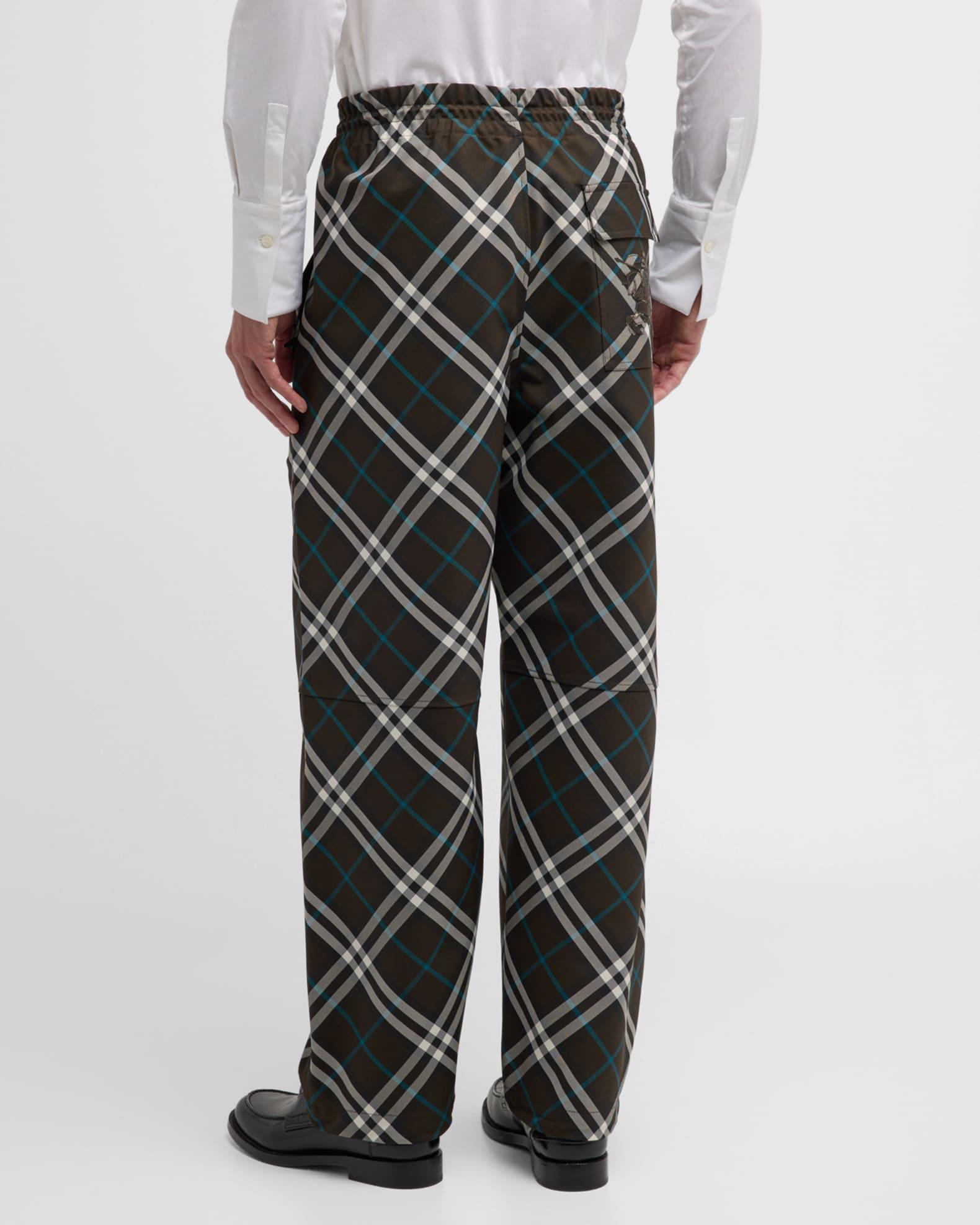 Men's IP Check Elastic-Waist Pants Product Image