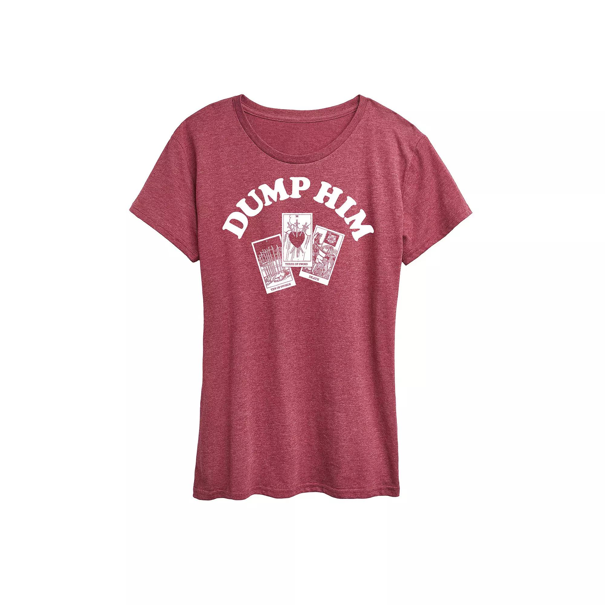Women's Dump Him Tarot Graphic Tee,  Product Image