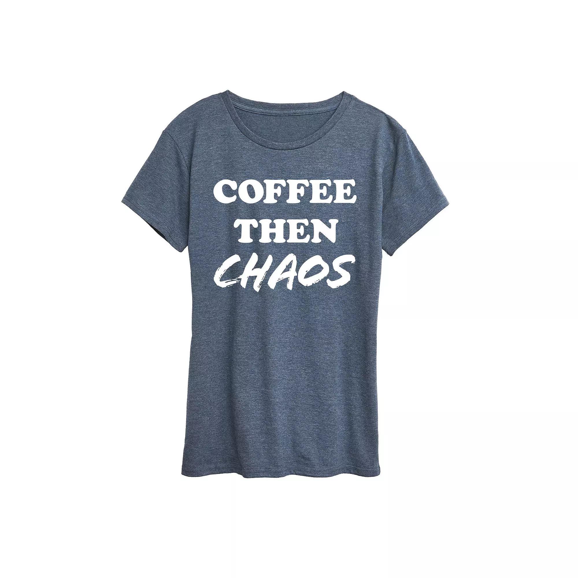 Plus Coffee Then Chaos Graphic Tee, Women's,  Product Image