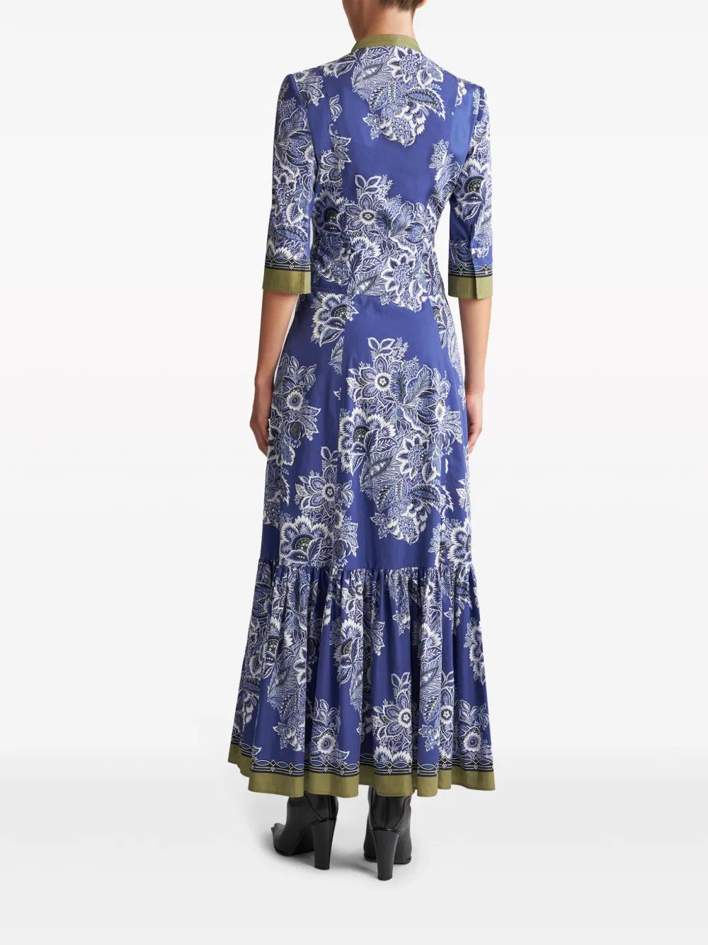 floral-print cotton maxi dress Product Image