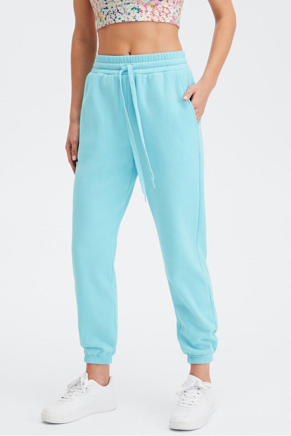 Fabletics Eco Go-To Sweatpant Womens blue plus Size 4X Product Image