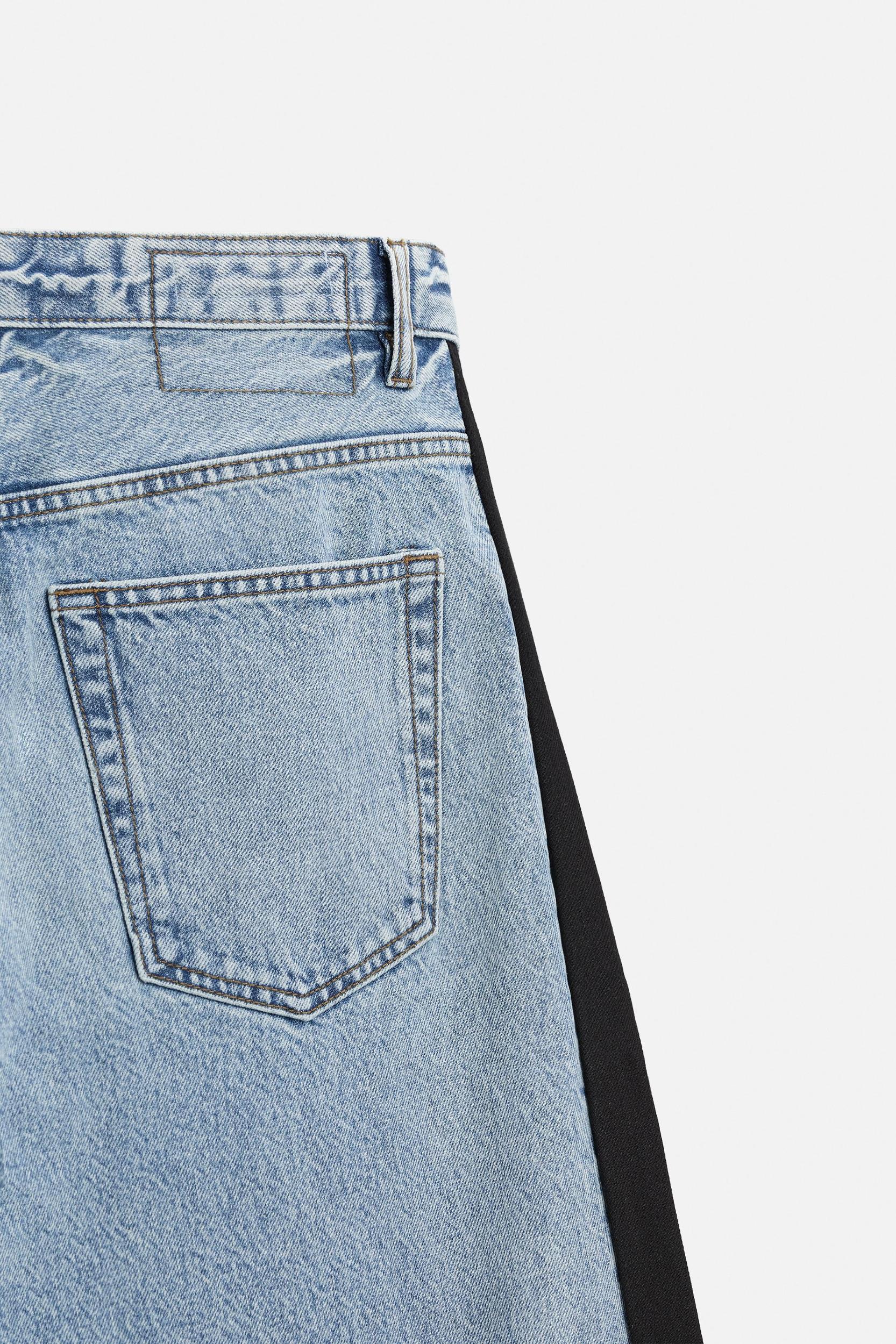 BAGGY FIT STRIPE JEANS Product Image