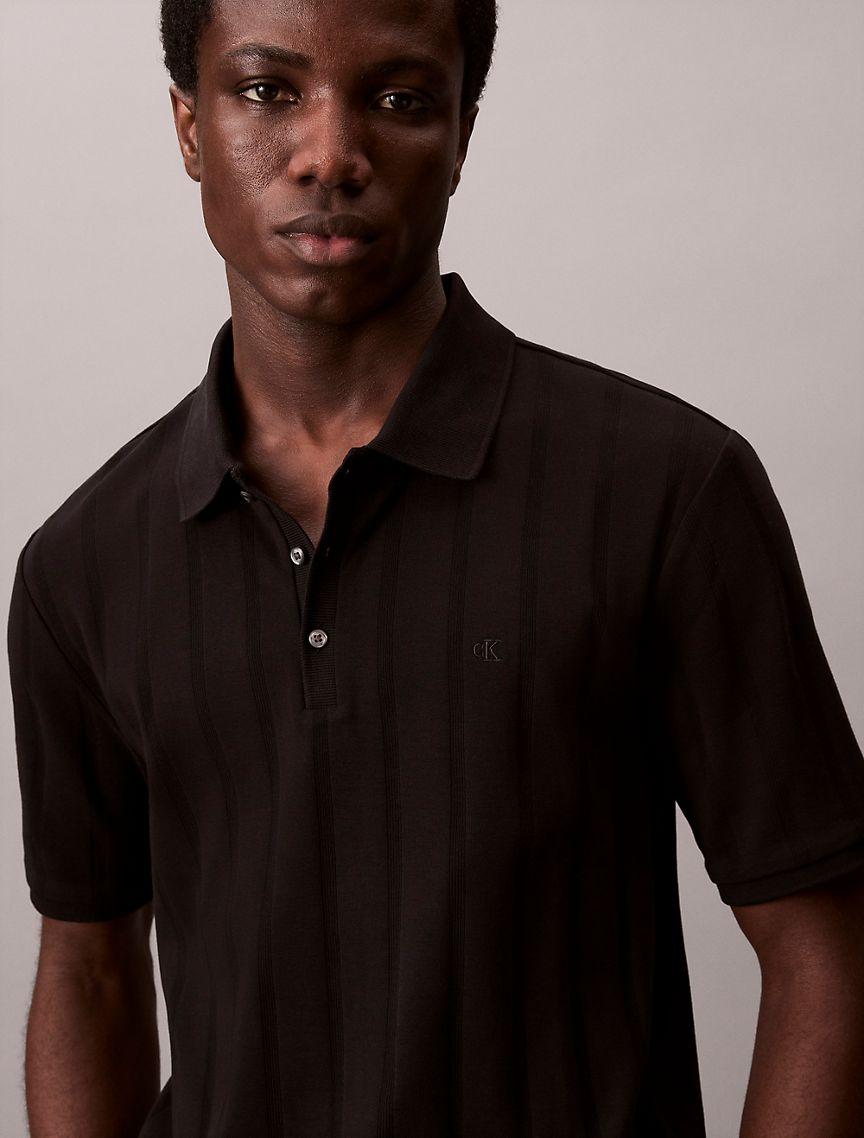 Variegated Rib Classic Polo Shirt  Product Image