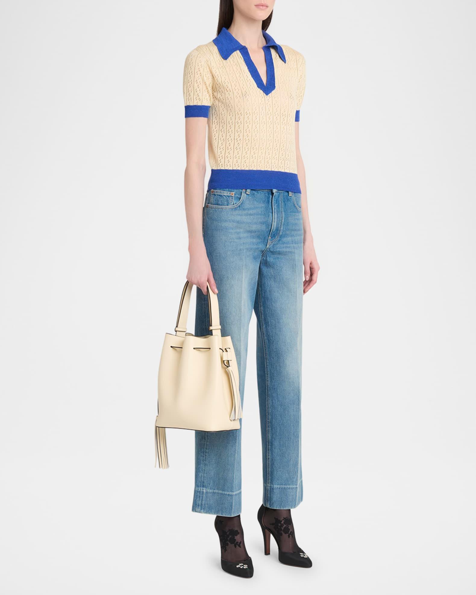 So Seau Tassel Leather Bucket Bag Product Image