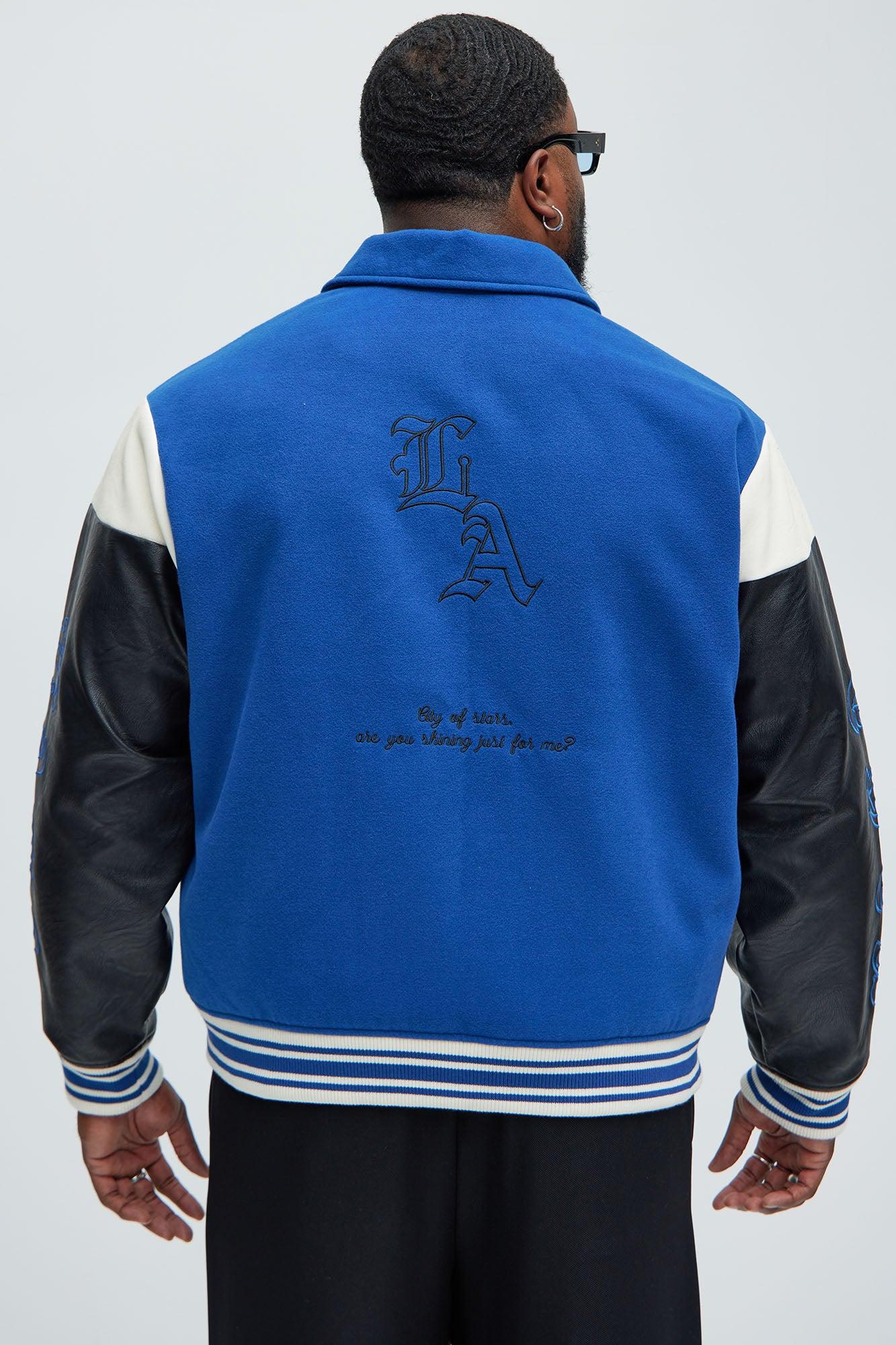 Angel Varsity Jacket - Blue Product Image