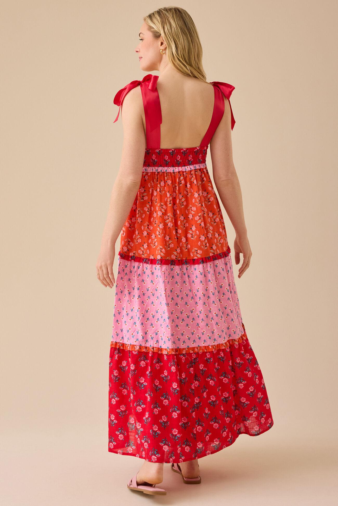 Kourtney Floral Tiered Maxi Dress Product Image