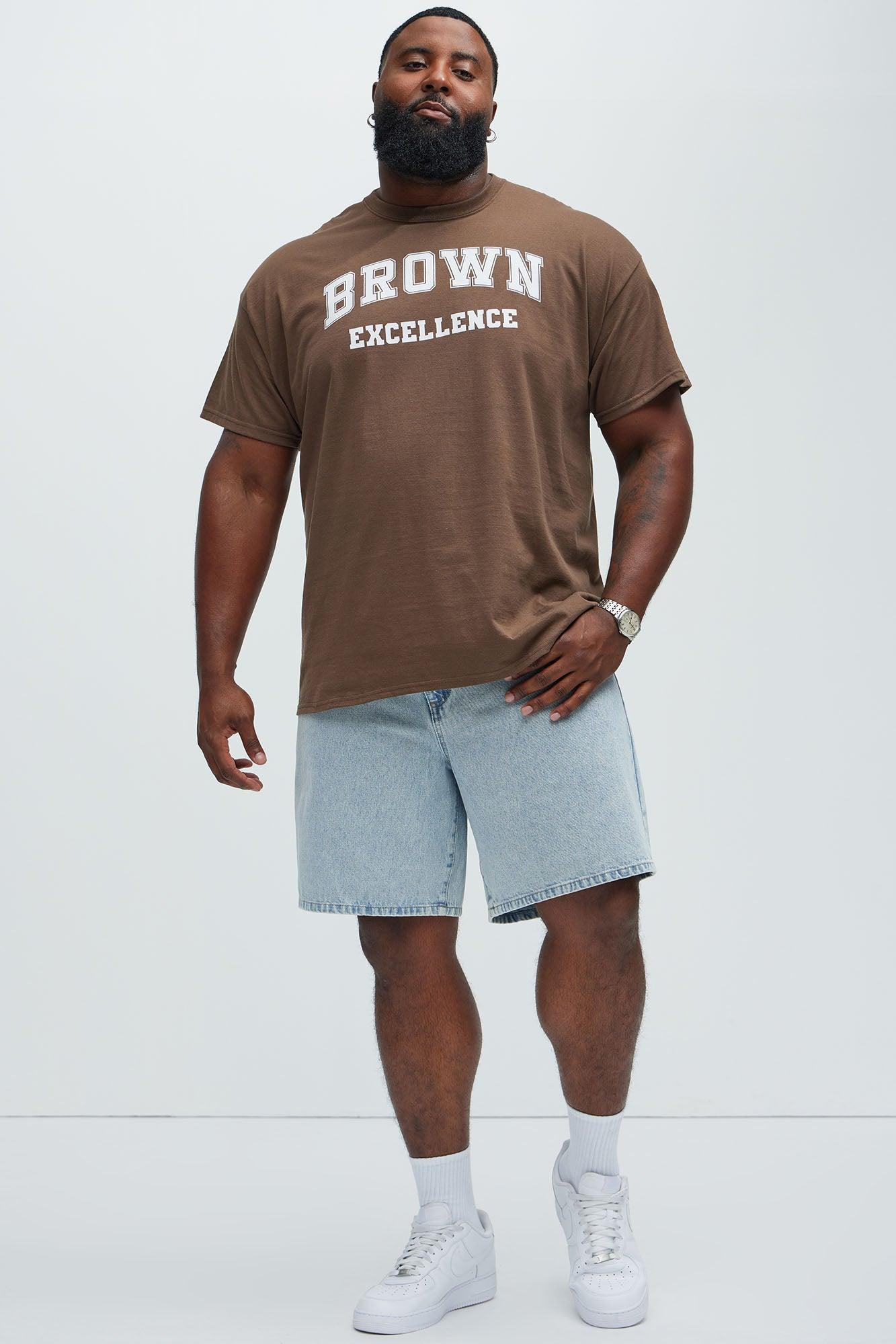 Brown Excellence Short Sleeve Tee - Brown Product Image