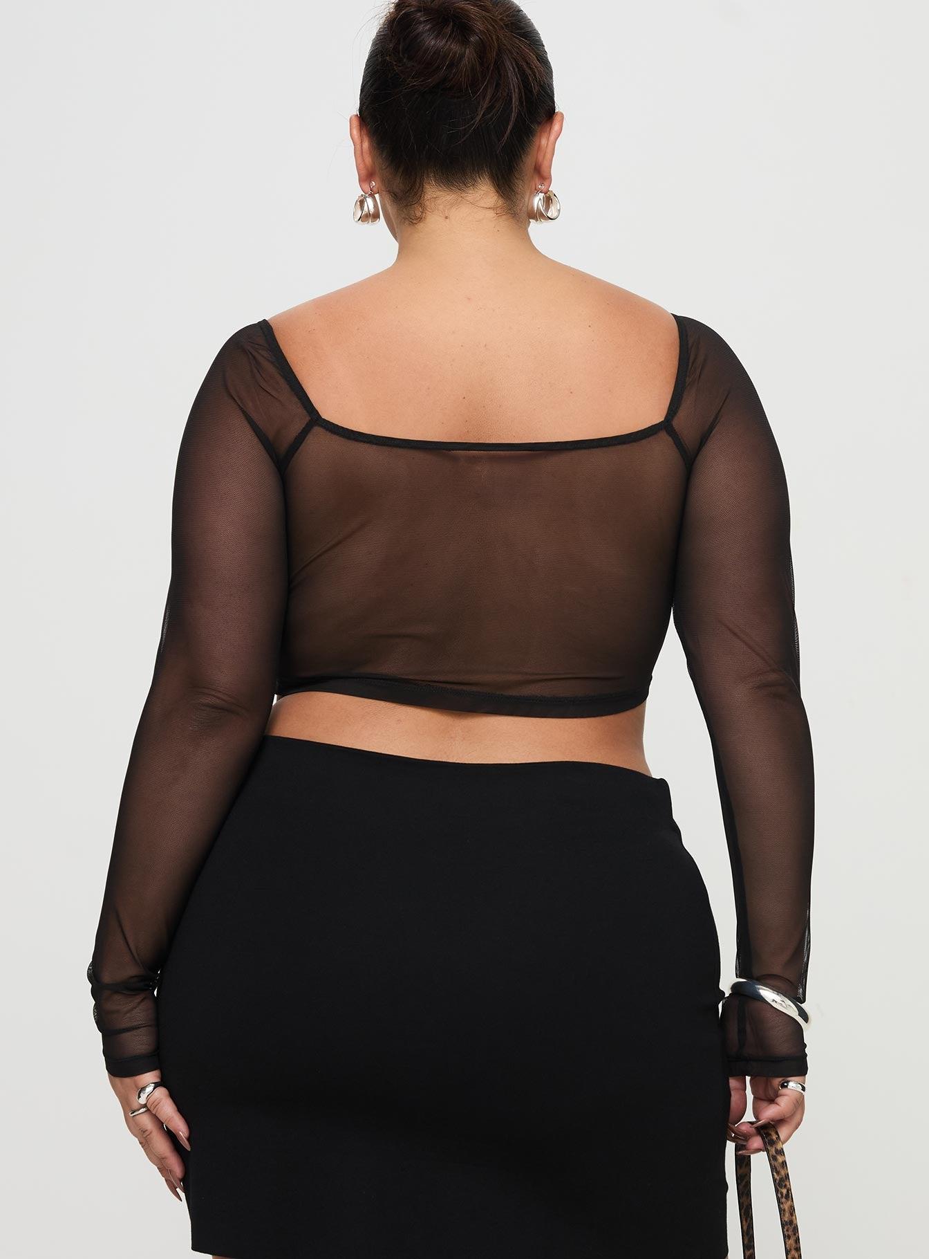 Karley Low Waist Mini Skirt Black Curve Product Image
